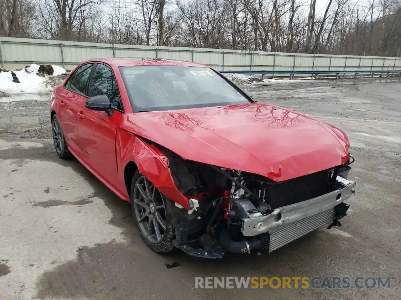 1 Photograph of a damaged car WAUC4AF42KA115064 AUDI S4/RS4 2019