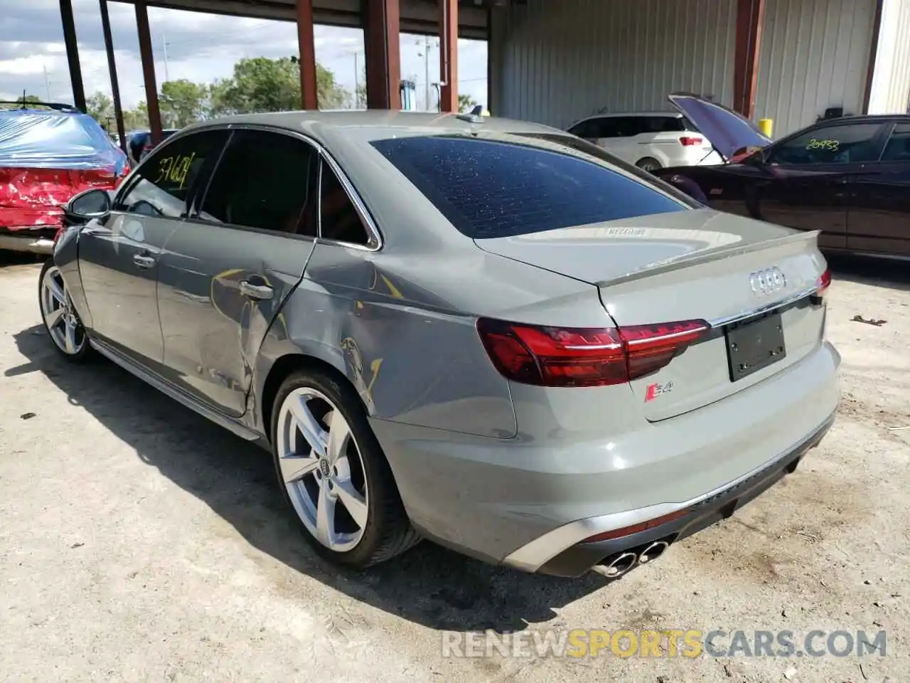 3 Photograph of a damaged car WAUA4AF49LA072898 AUDI S4/RS4 2020