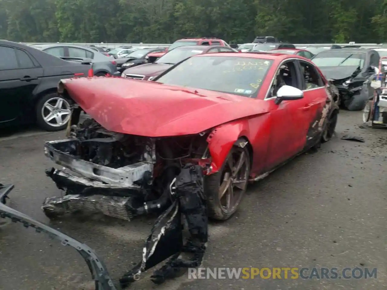 2 Photograph of a damaged car WAUB4AF43LA043210 AUDI S4/RS4 2020