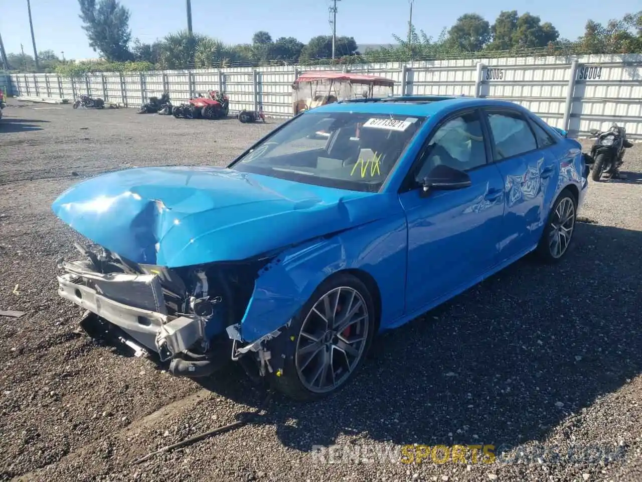 2 Photograph of a damaged car WAUB4AF45LA058839 AUDI S4/RS4 2020