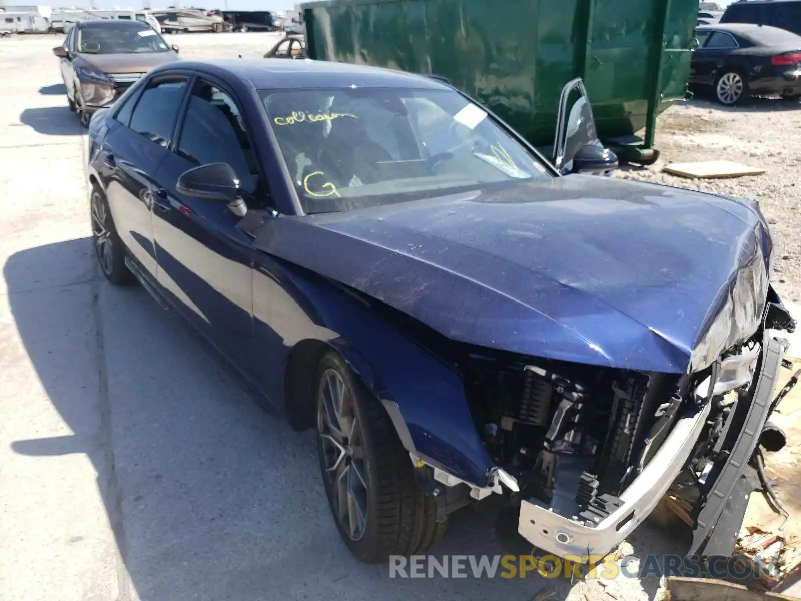 1 Photograph of a damaged car WAUB4AF49LA043728 AUDI S4/RS4 2020