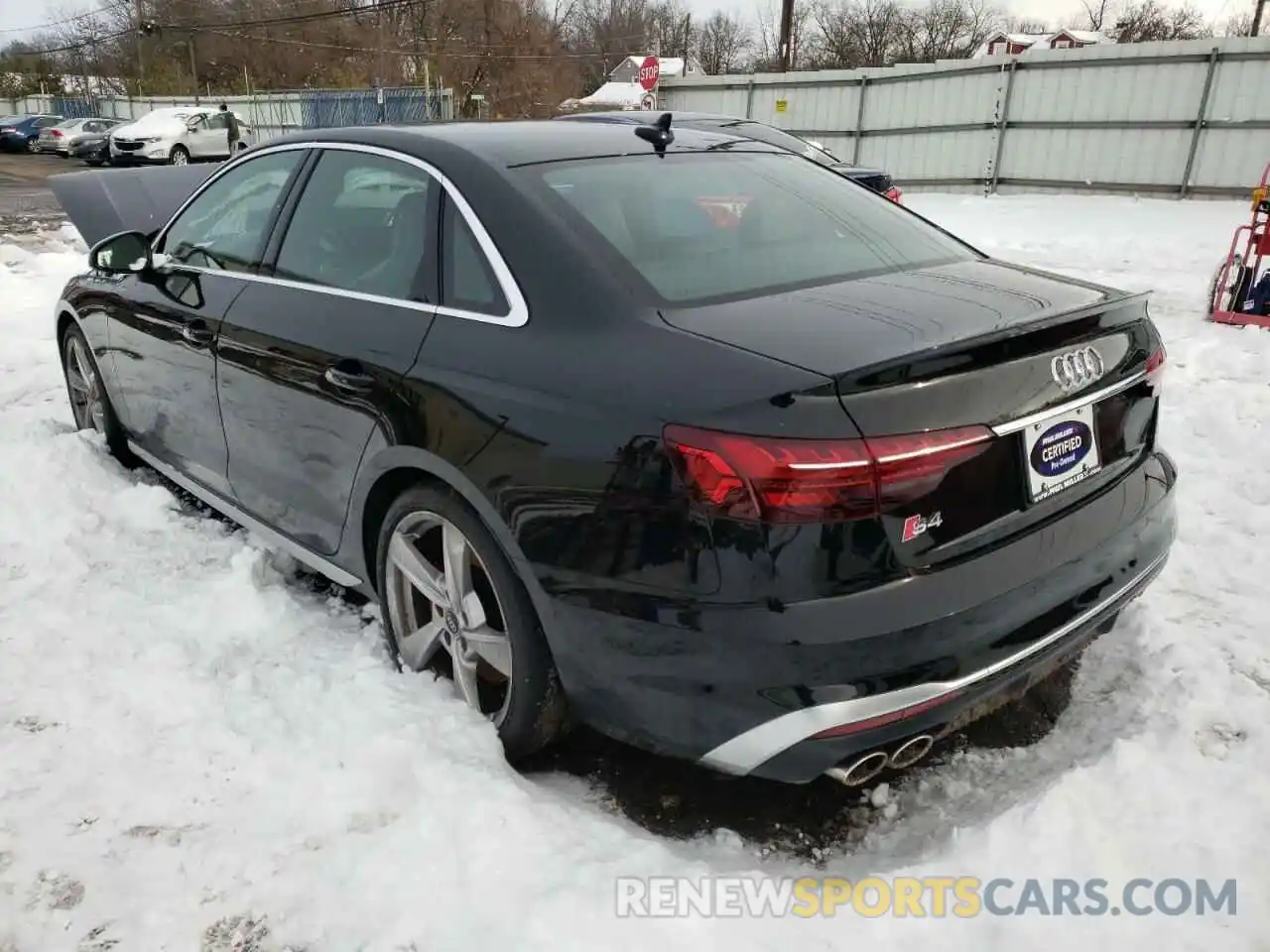 3 Photograph of a damaged car WAUB4AF45MA069325 AUDI S4/RS4 2021