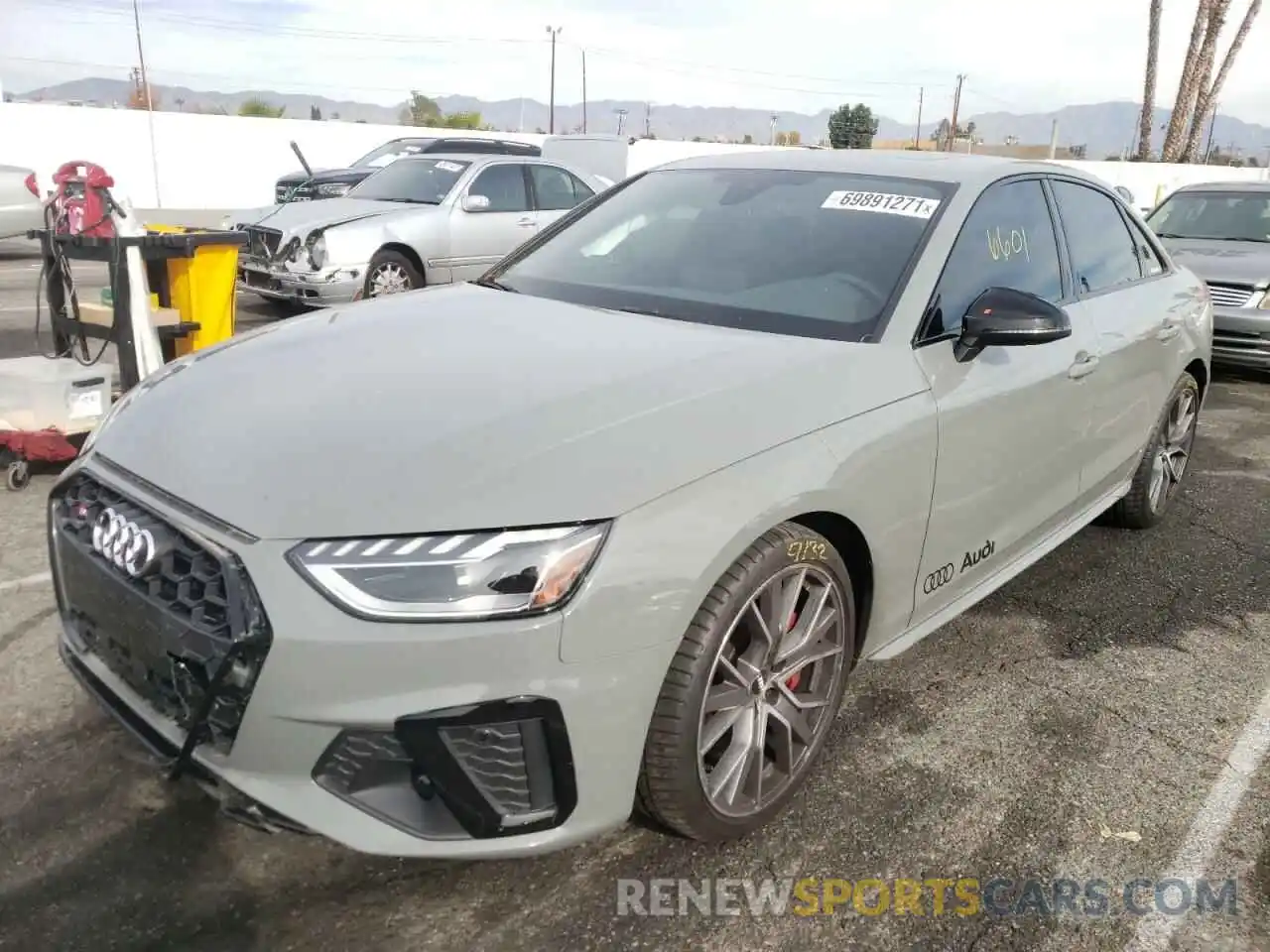 2 Photograph of a damaged car WAUB4AF46MA028072 AUDI S4/RS4 2021