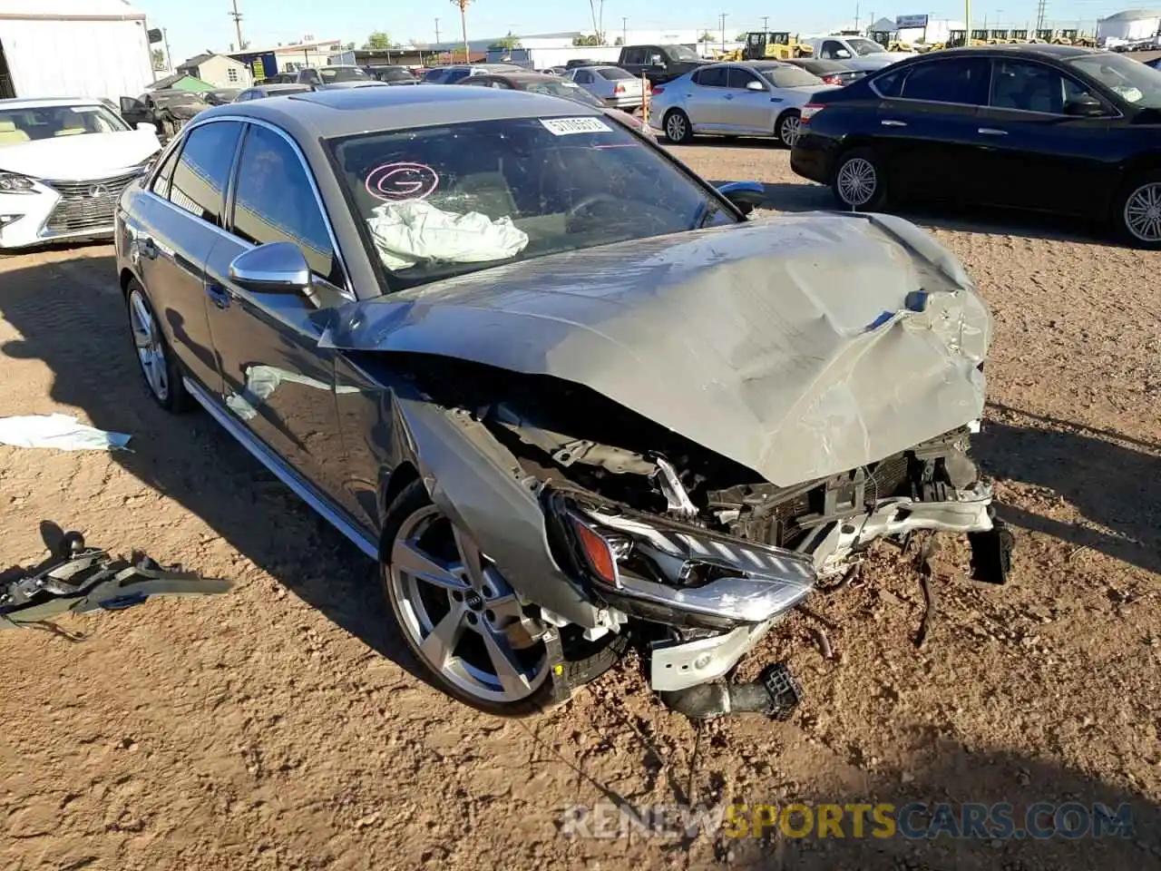 1 Photograph of a damaged car WAUB4AF48MA016537 AUDI S4/RS4 2021