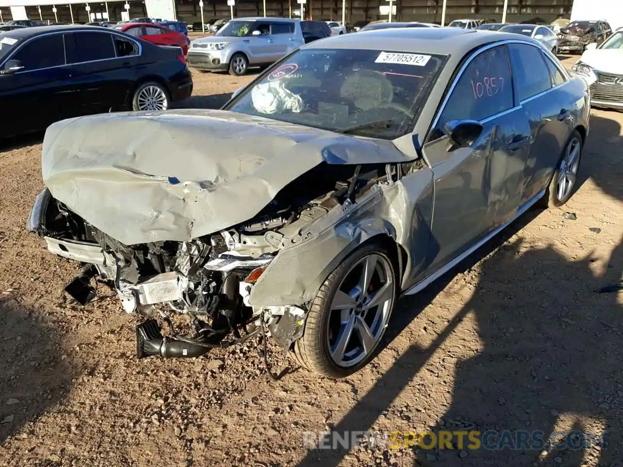 2 Photograph of a damaged car WAUB4AF48MA016537 AUDI S4/RS4 2021