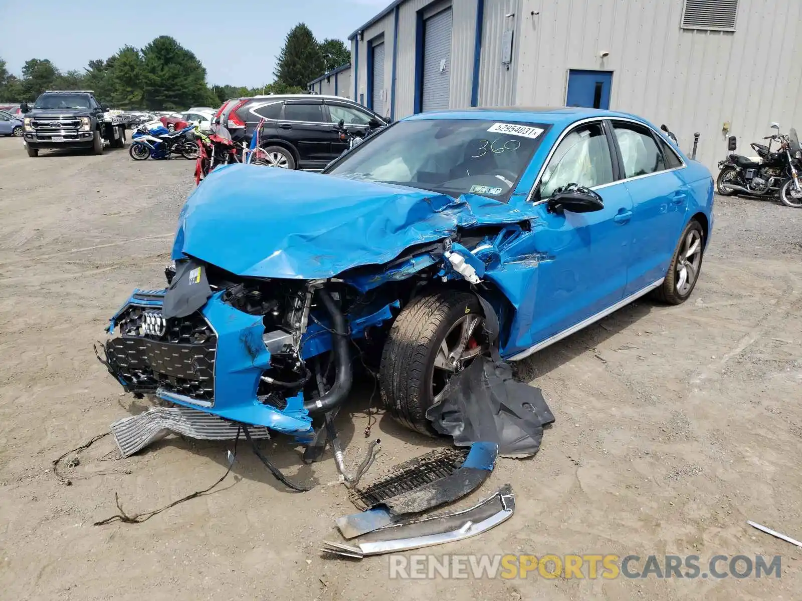 2 Photograph of a damaged car WAUC4AF44MA029399 AUDI S4/RS4 2021