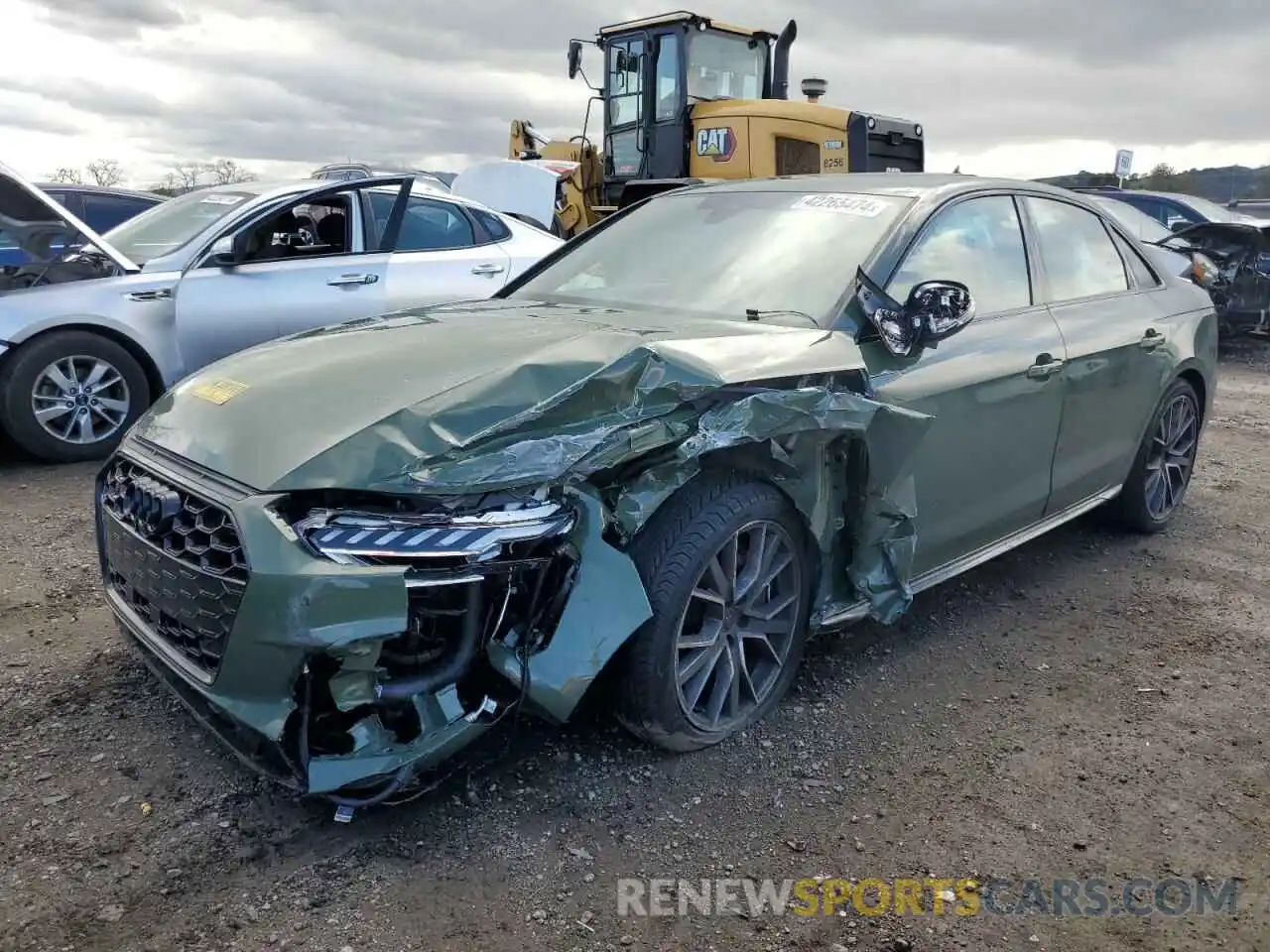 1 Photograph of a damaged car WAUB4AF49PA074578 AUDI S4/RS4 2023