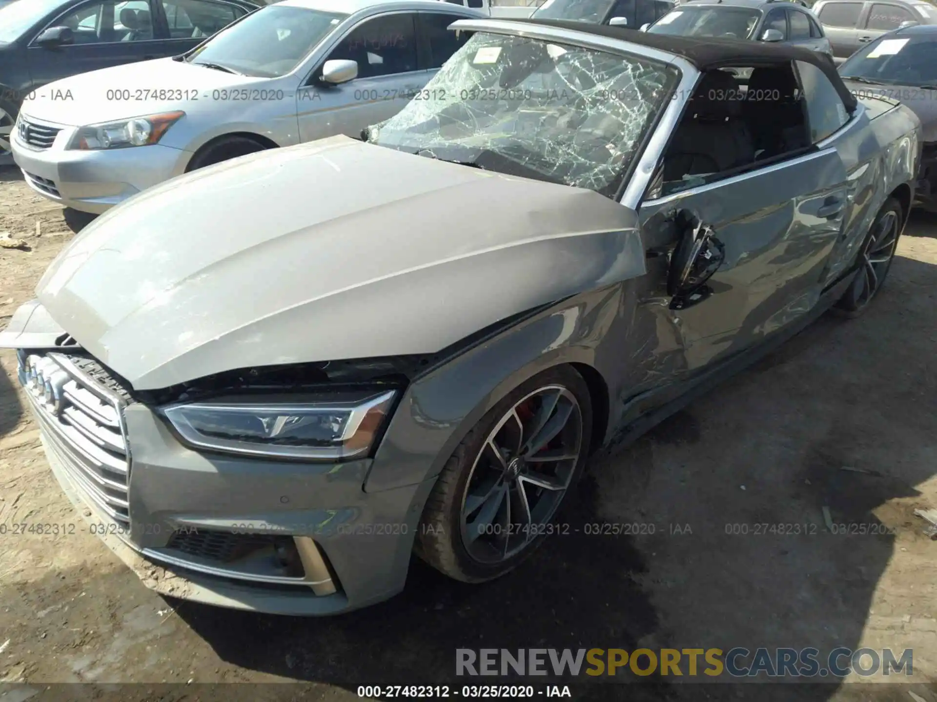 2 Photograph of a damaged car WAU24GF53KN007097 AUDI S5 2019