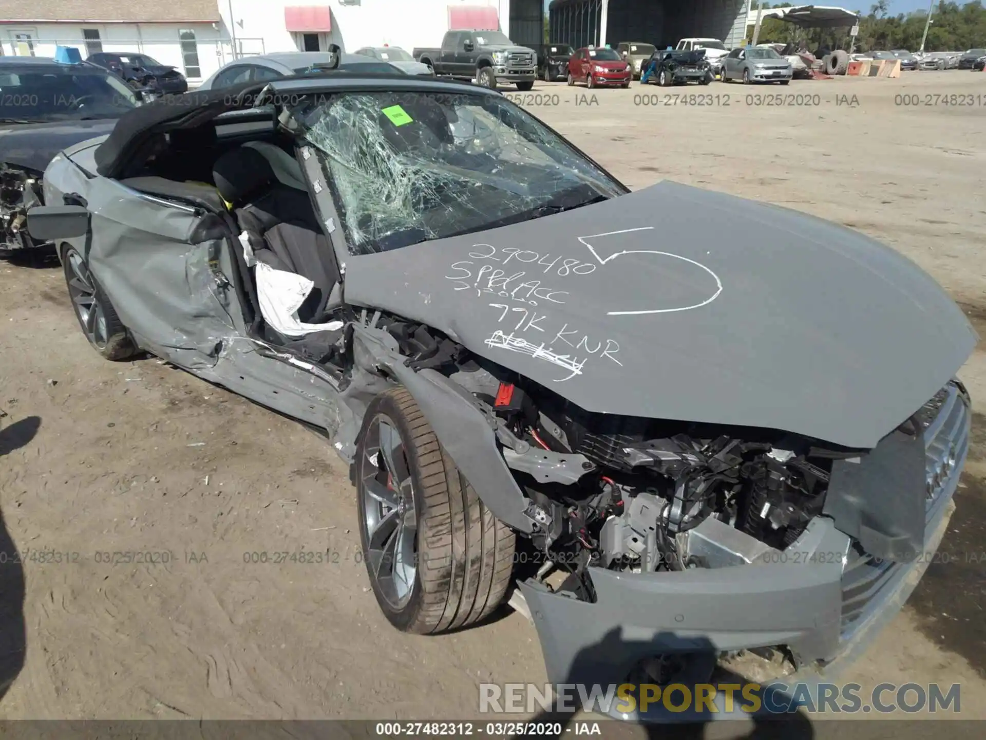 6 Photograph of a damaged car WAU24GF53KN007097 AUDI S5 2019