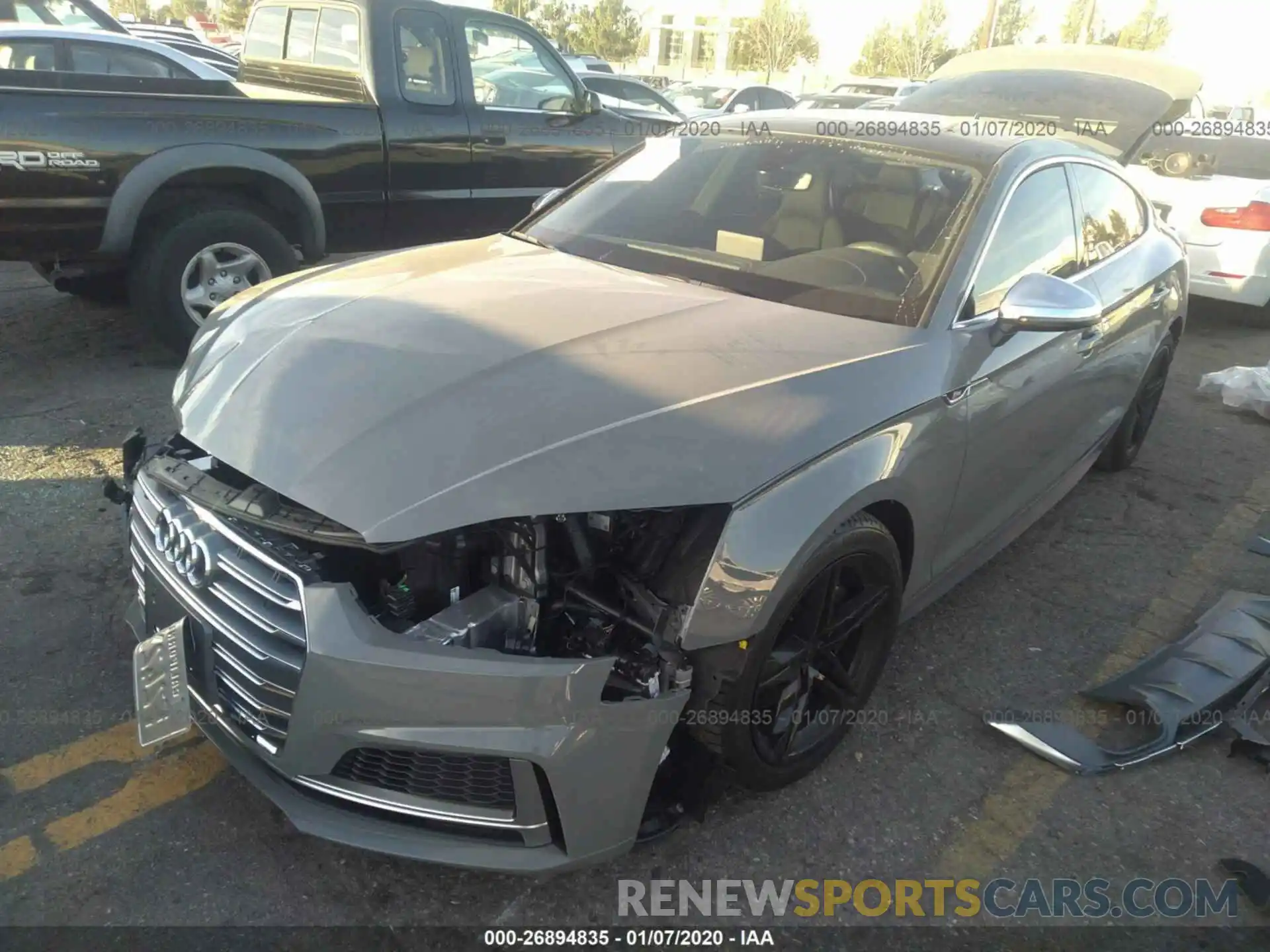 2 Photograph of a damaged car WAUA4CF55KA069774 AUDI S5 2019