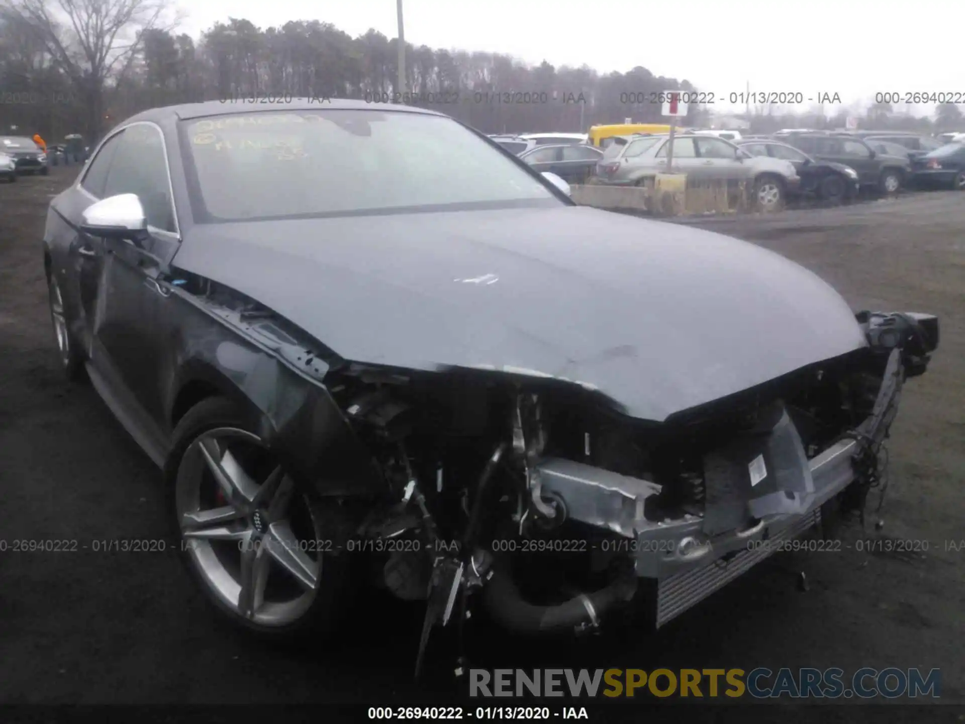 1 Photograph of a damaged car WAUP4AF55KA068901 AUDI S5 2019