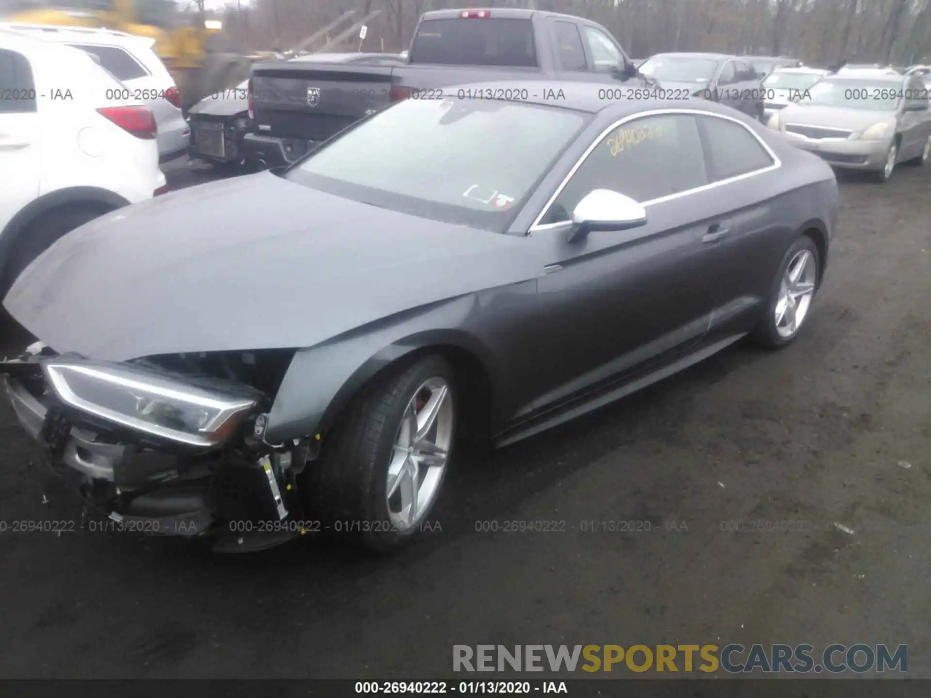 2 Photograph of a damaged car WAUP4AF55KA068901 AUDI S5 2019