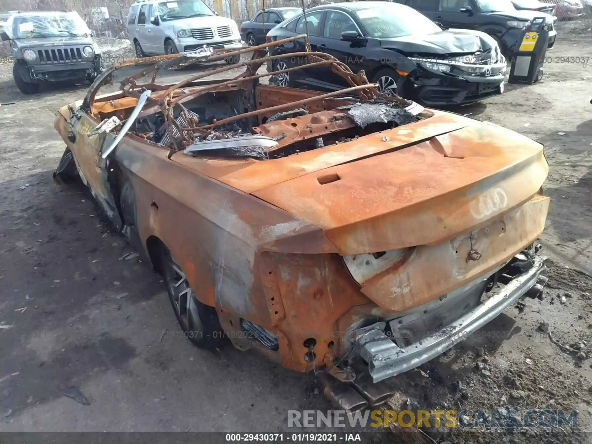 3 Фотография поврежденного автомобиля WAUW4GF55LN000297 AUDI S5 CABRIOLET 2020