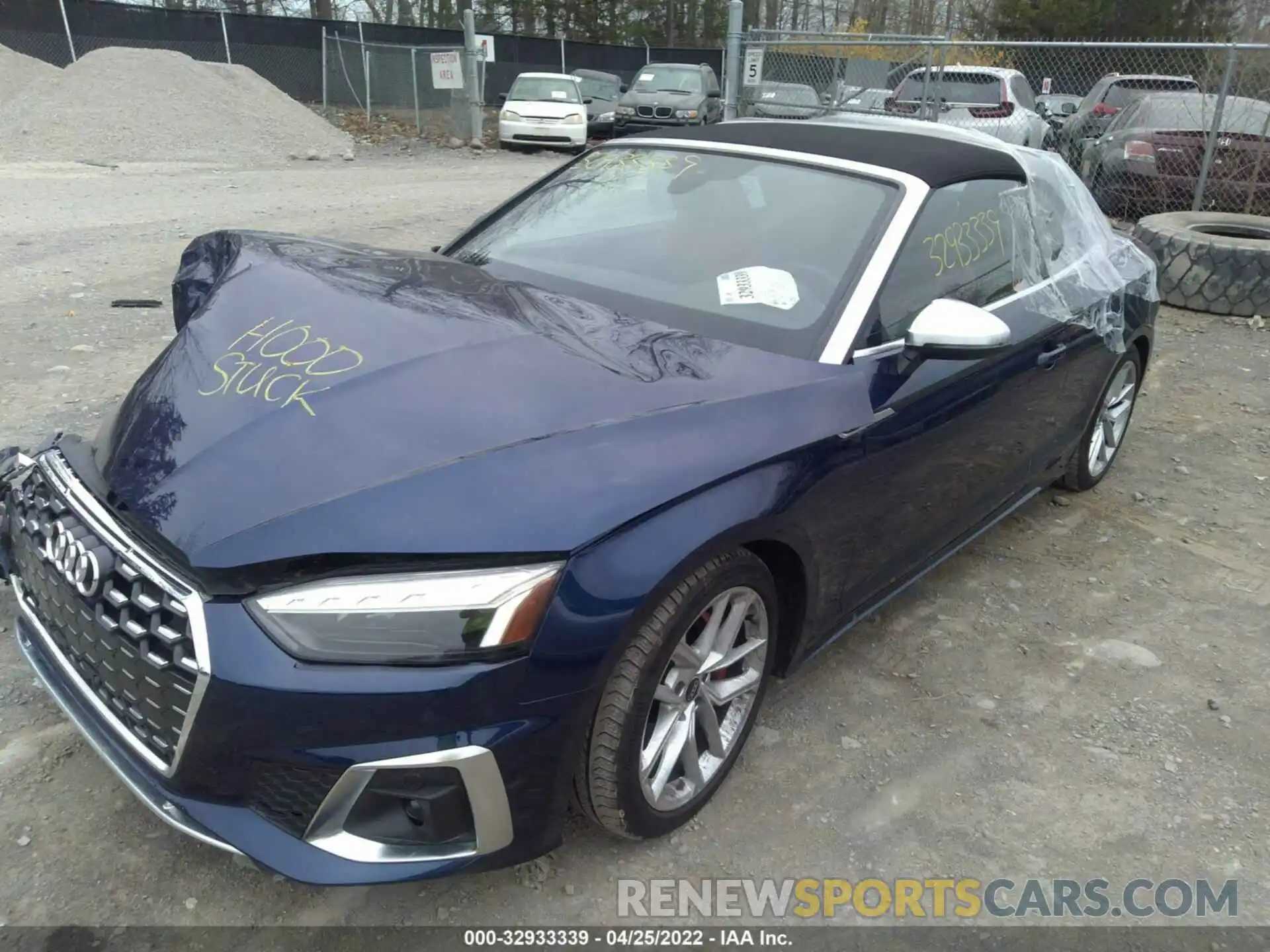 2 Фотография поврежденного автомобиля WAUW4GF56MN005378 AUDI S5 CABRIOLET 2021