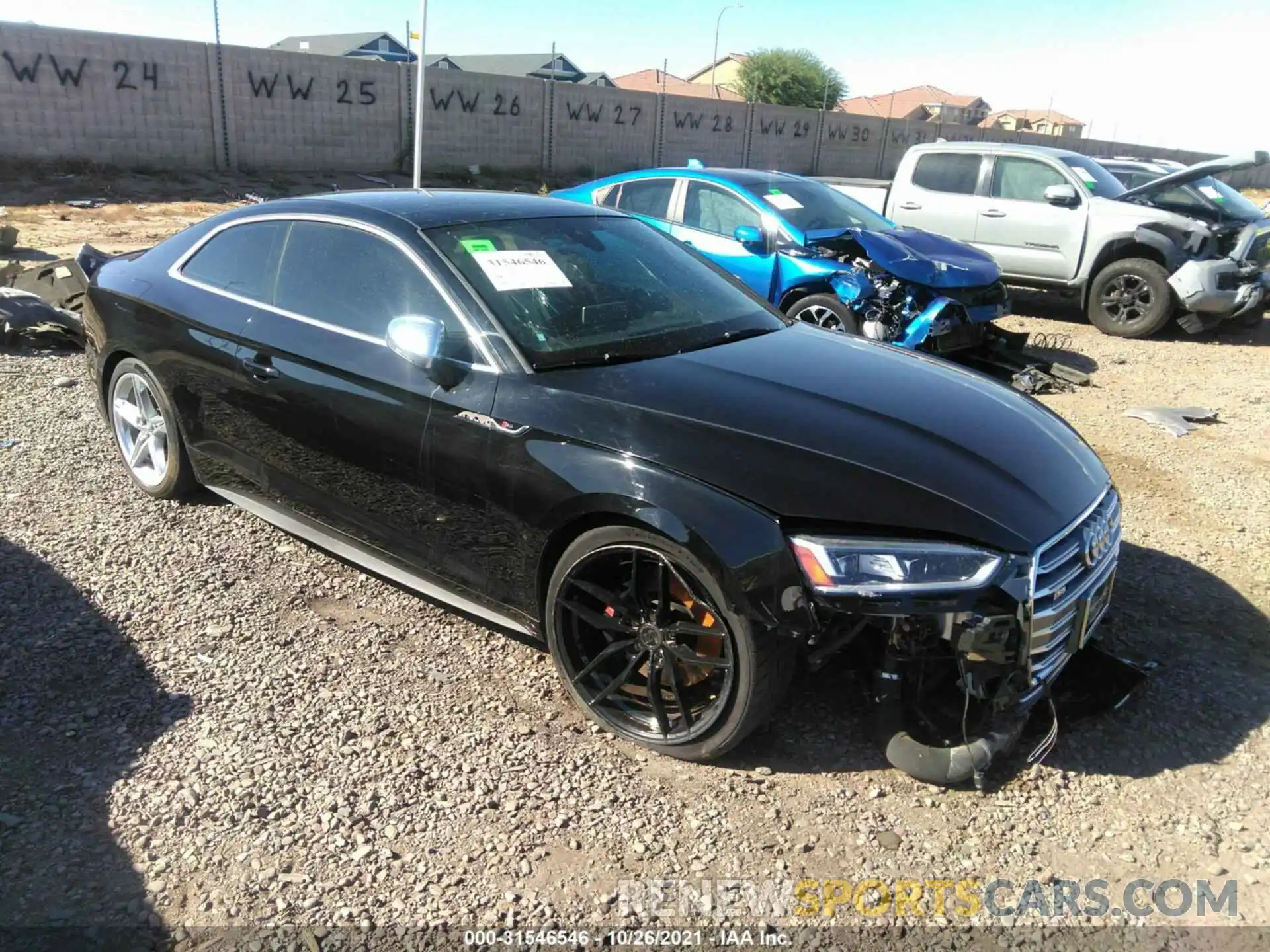 1 Photograph of a damaged car WAUP4AF59KA053205 AUDI S5 COUPE 2019