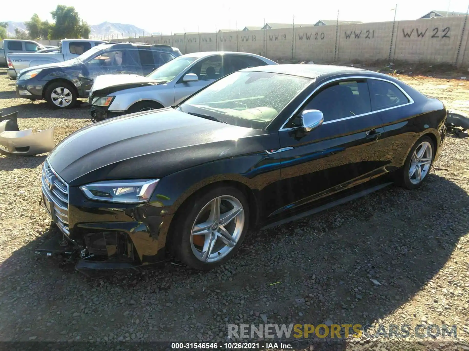 2 Фотография поврежденного автомобиля WAUP4AF59KA053205 AUDI S5 COUPE 2019