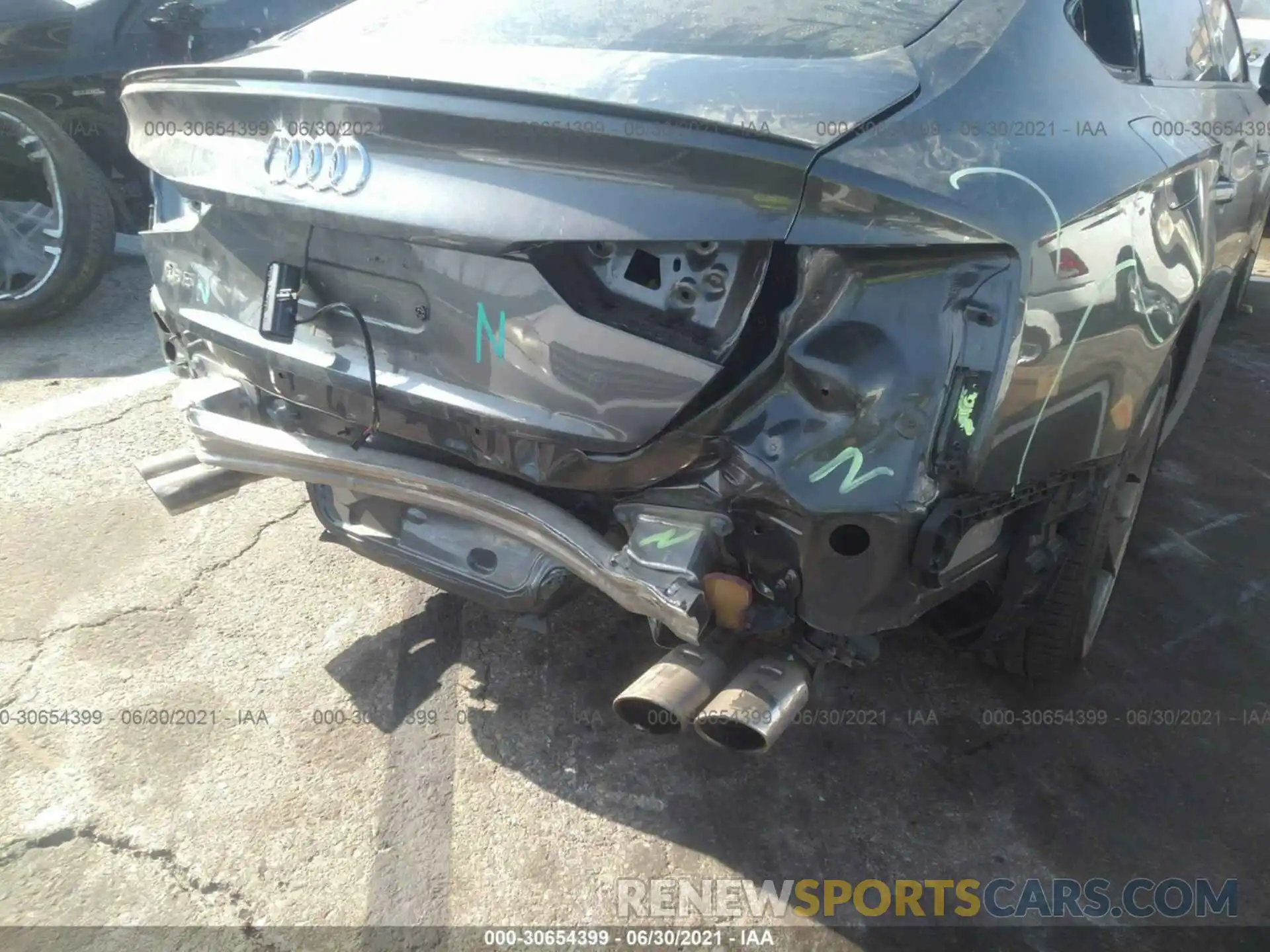 6 Photograph of a damaged car WAUB4CF51KA071154 AUDI S5 SPORTBACK 2019