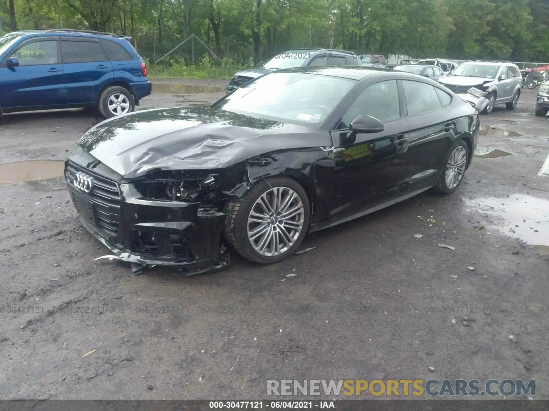 2 Photograph of a damaged car WAUB4CF54KA047267 AUDI S5 SPORTBACK 2019