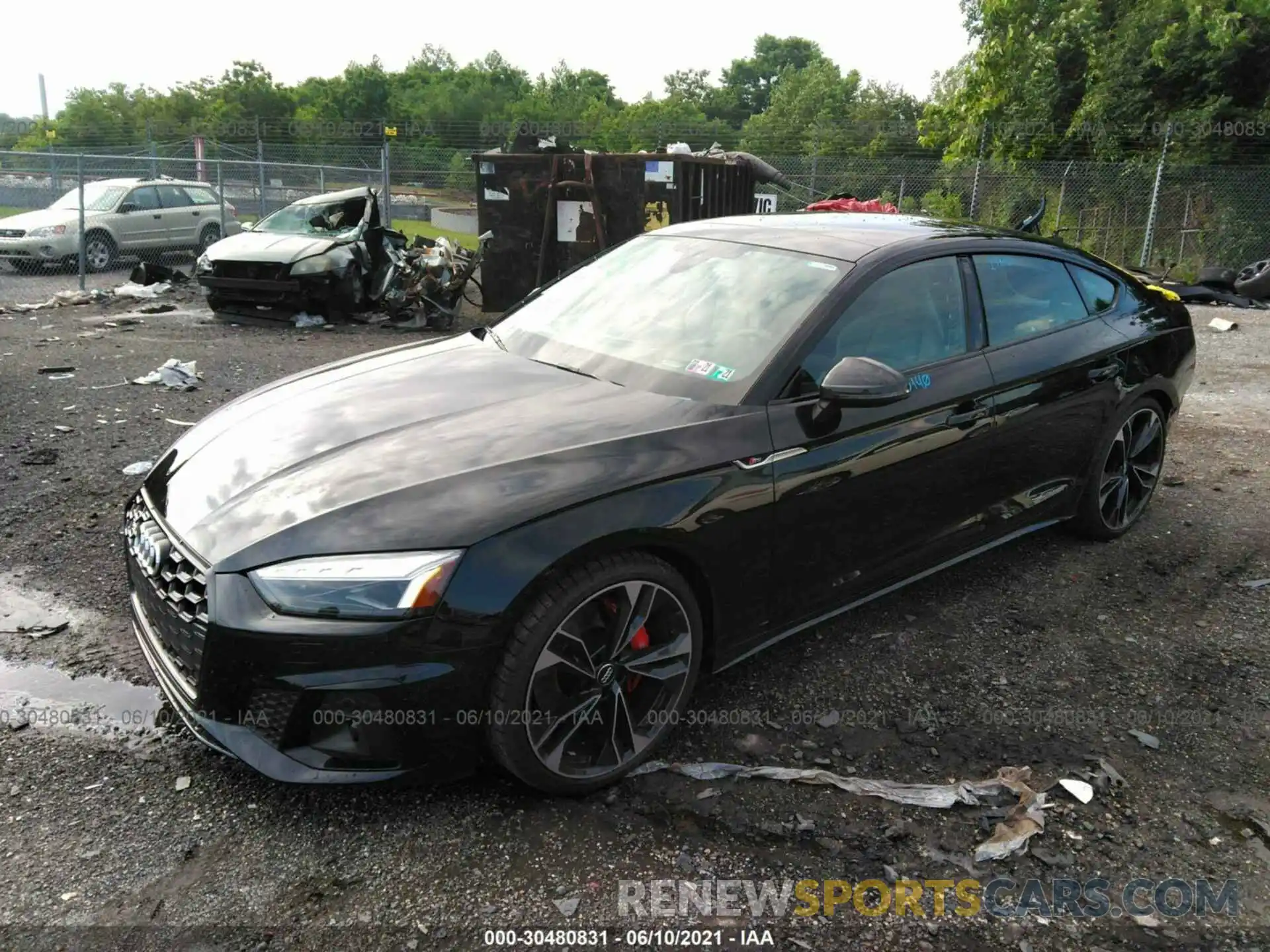 2 Фотография поврежденного автомобиля WAUB4CF51LA002157 AUDI S5 SPORTBACK 2020