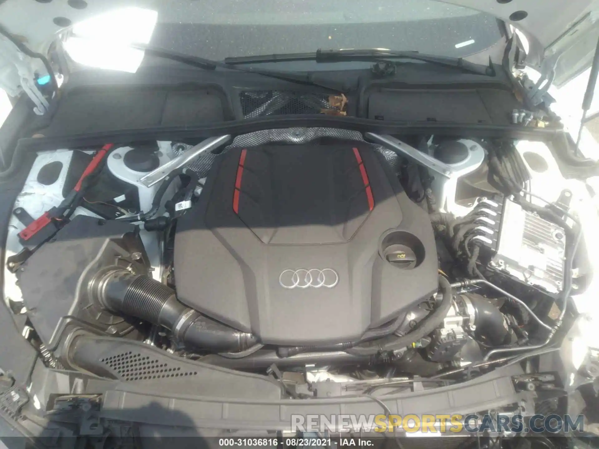 10 Фотография поврежденного автомобиля WAUC4CF56MA009773 AUDI S5 SPORTBACK 2021