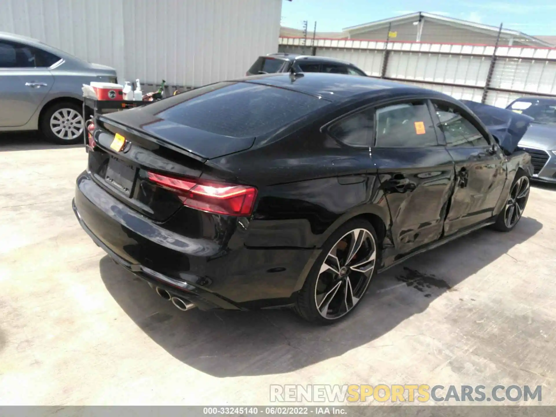 4 Фотография поврежденного автомобиля WAUC4CF58MA052012 AUDI S5 SPORTBACK 2021