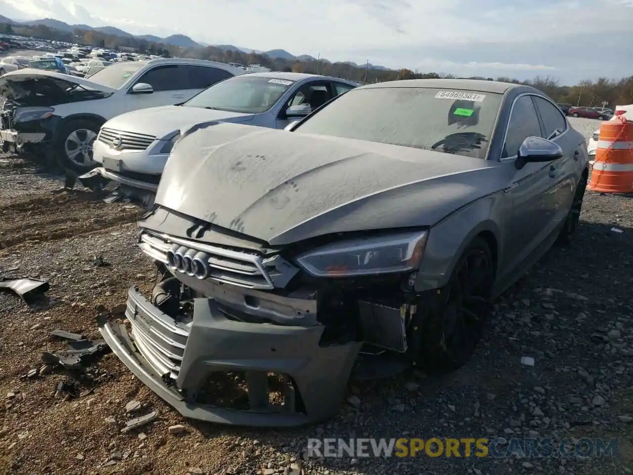 2 Photograph of a damaged car WAUB4CF52KA079246 AUDI S5/RS5 2019