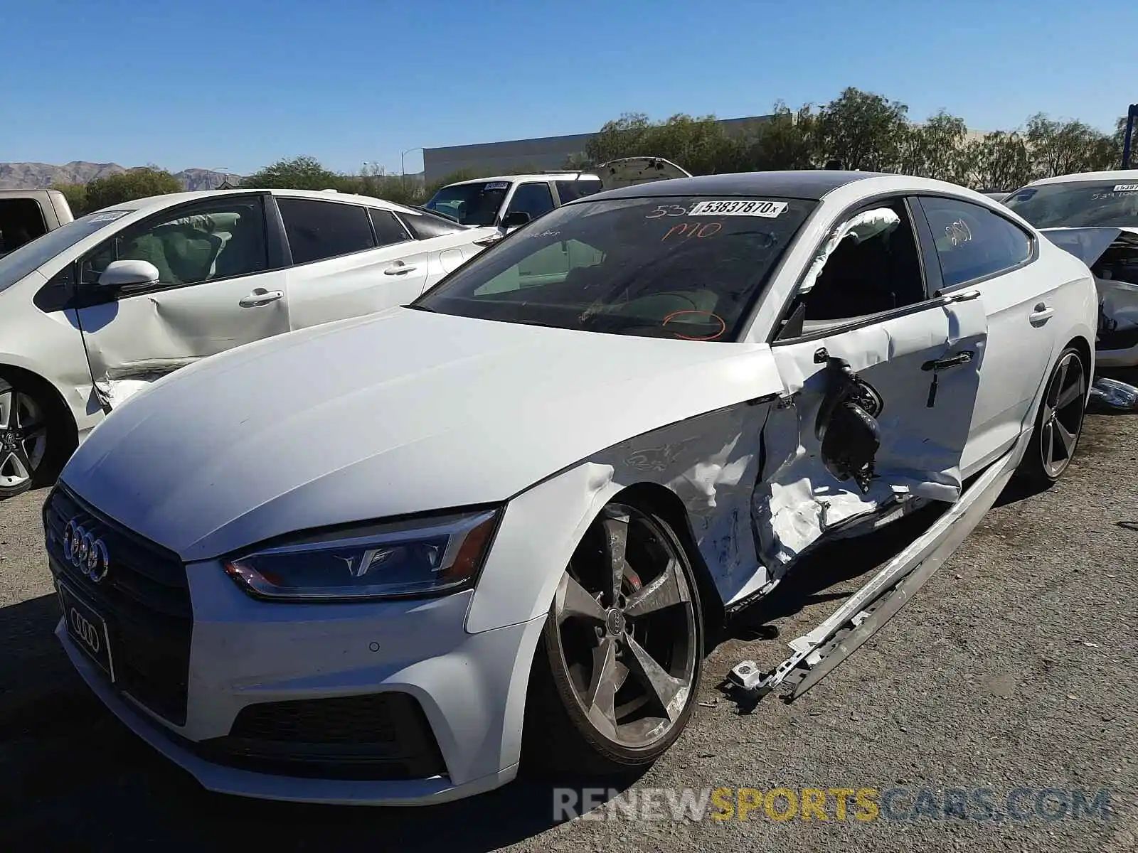 2 Photograph of a damaged car WAUB4CF52KA092790 AUDI S5/RS5 2019