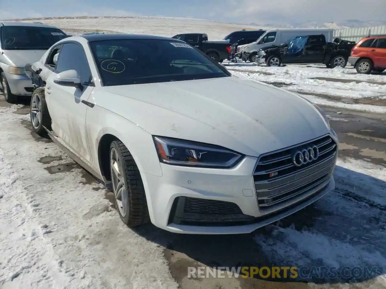 1 Photograph of a damaged car WAUP4AF57KA078555 AUDI S5/RS5 2019