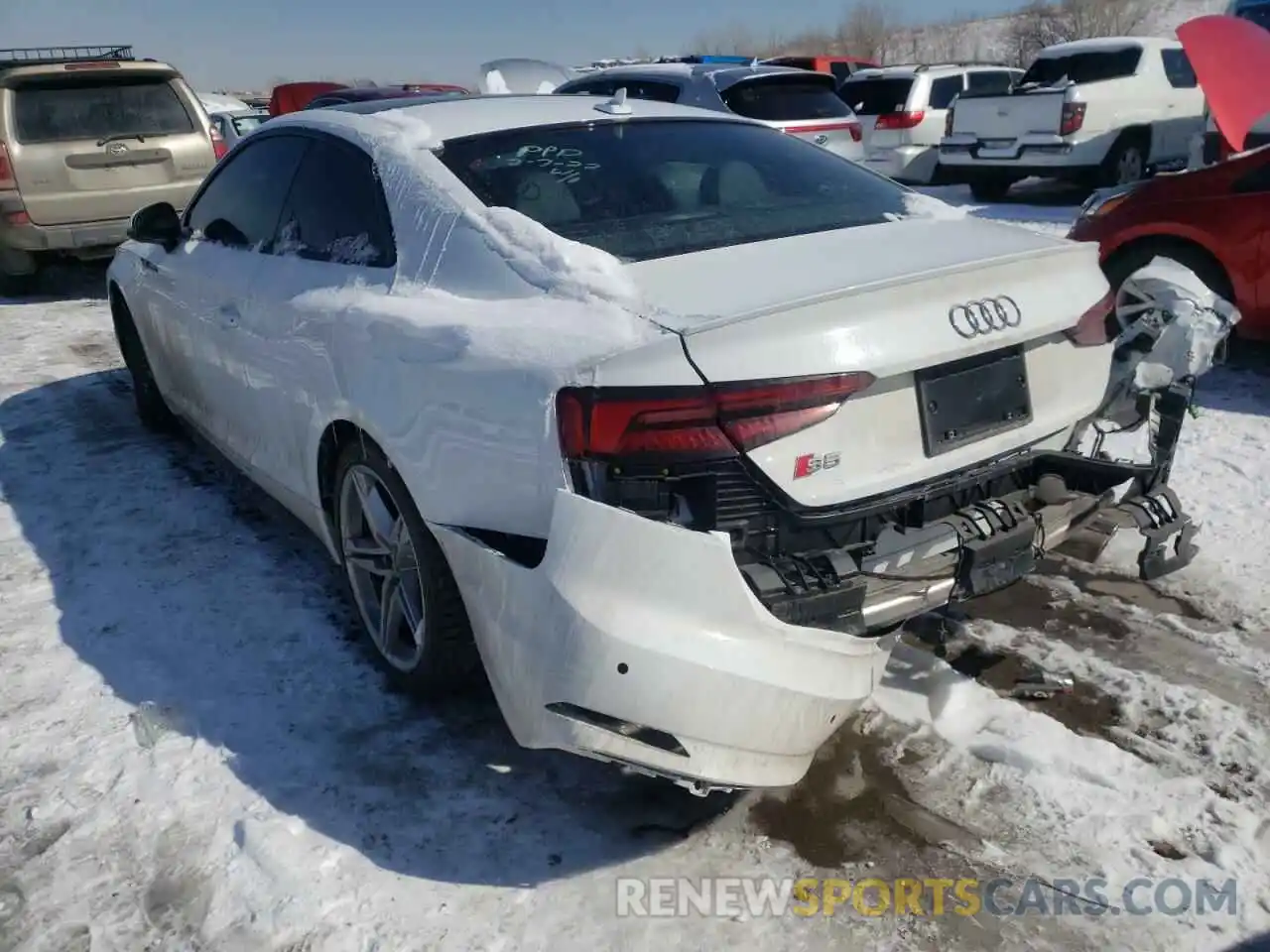 3 Photograph of a damaged car WAUP4AF57KA078555 AUDI S5/RS5 2019