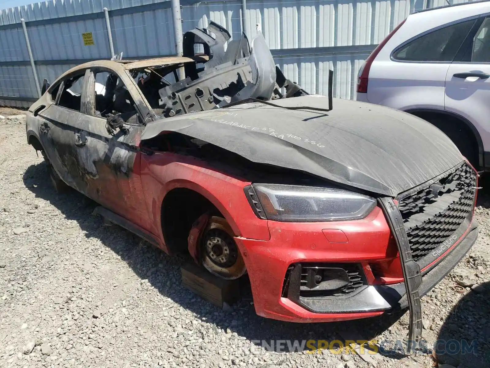 1 Photograph of a damaged car WUABWCF57KA900356 AUDI S5/RS5 2019
