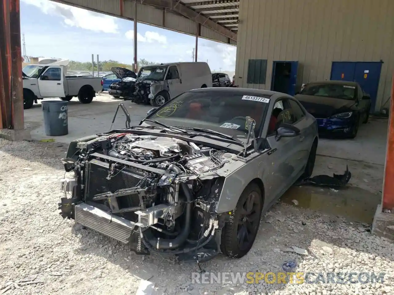 2 Photograph of a damaged car WAUP4AF50MA018250 AUDI S5/RS5 2021