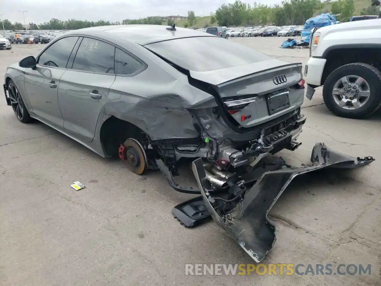 3 Photograph of a damaged car WAUC4CF58NA013907 AUDI S5/RS5 2022