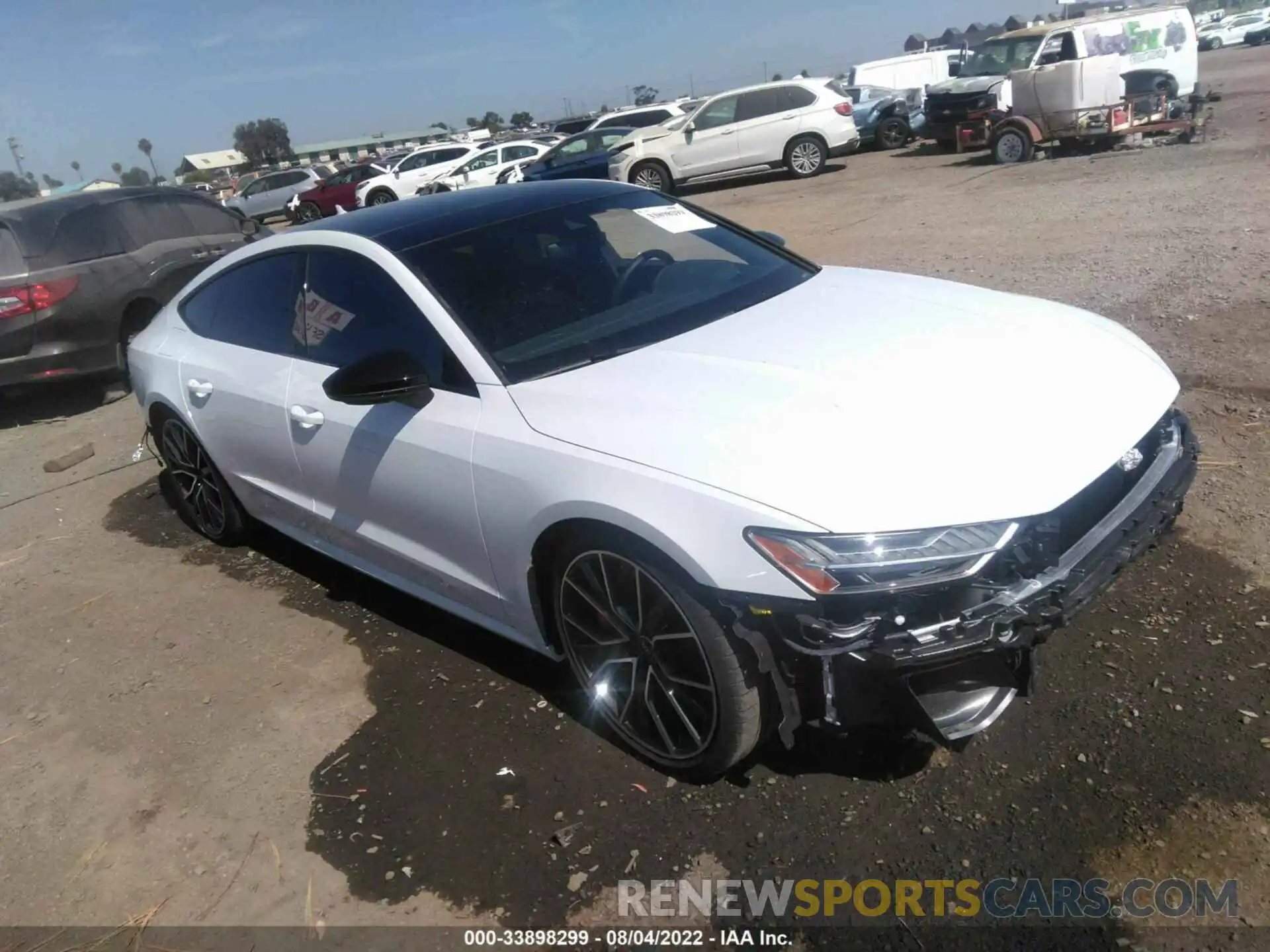 1 Photograph of a damaged car WAUSFBF26NN029974 AUDI S7 2022