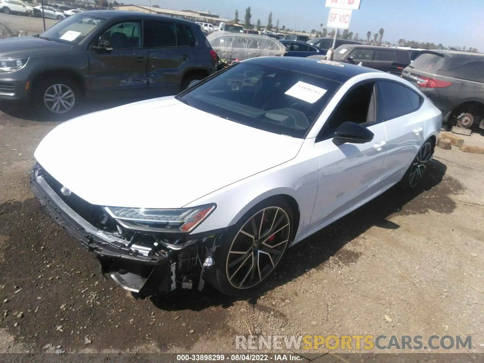 2 Photograph of a damaged car WAUSFBF26NN029974 AUDI S7 2022