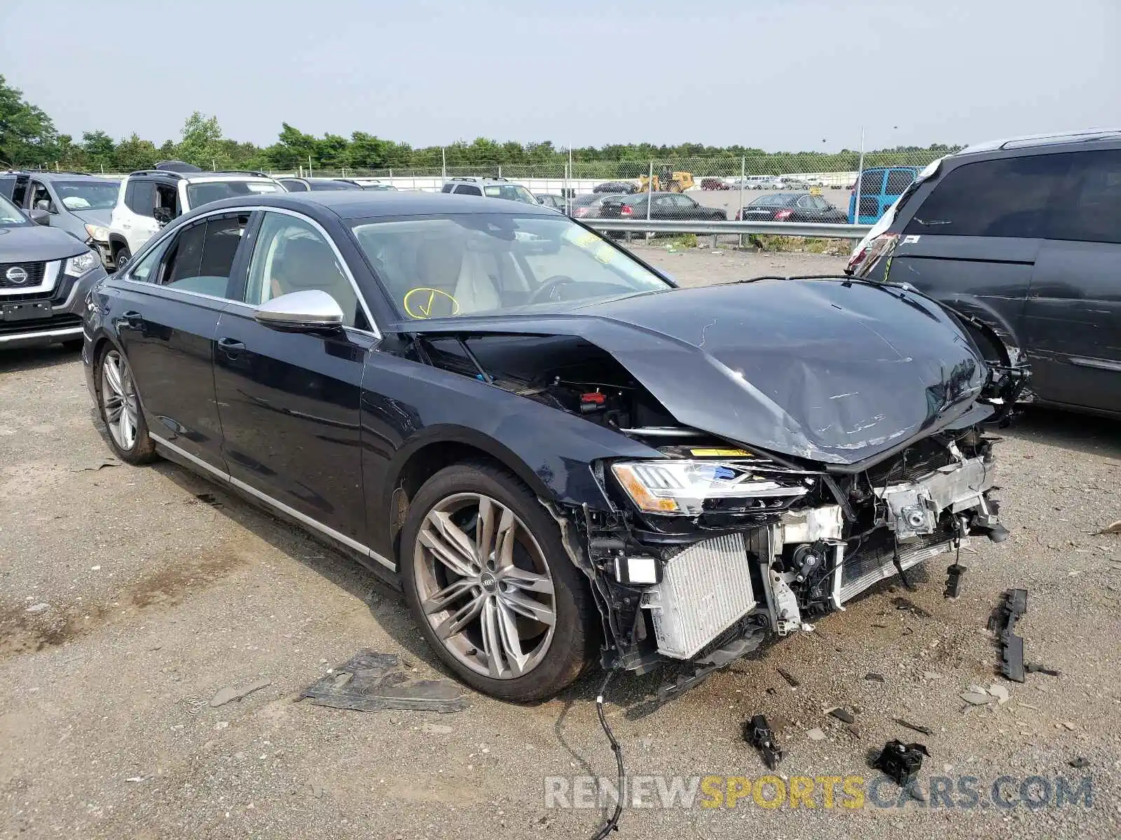 1 Photograph of a damaged car WAU8SAF81LN002246 AUDI S8 2020