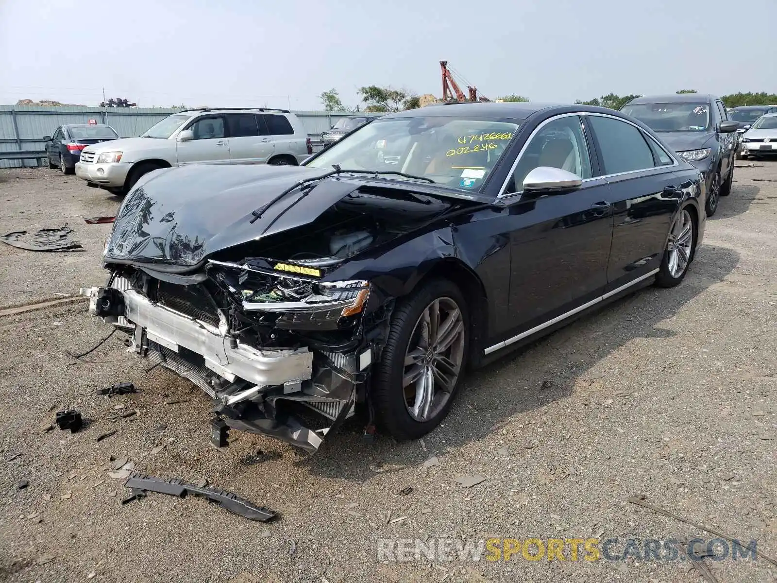 2 Photograph of a damaged car WAU8SAF81LN002246 AUDI S8 2020