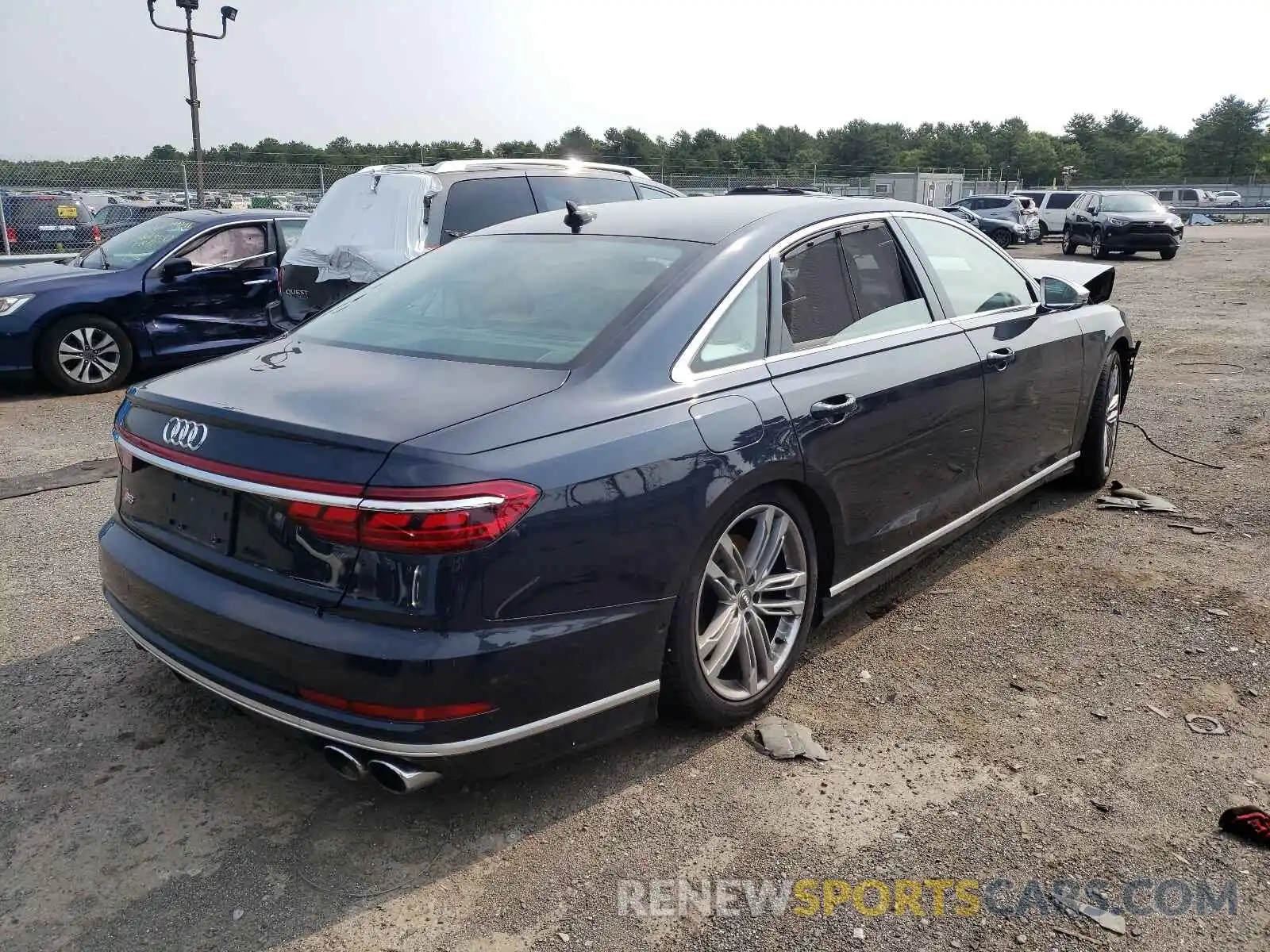 4 Photograph of a damaged car WAU8SAF81LN002246 AUDI S8 2020