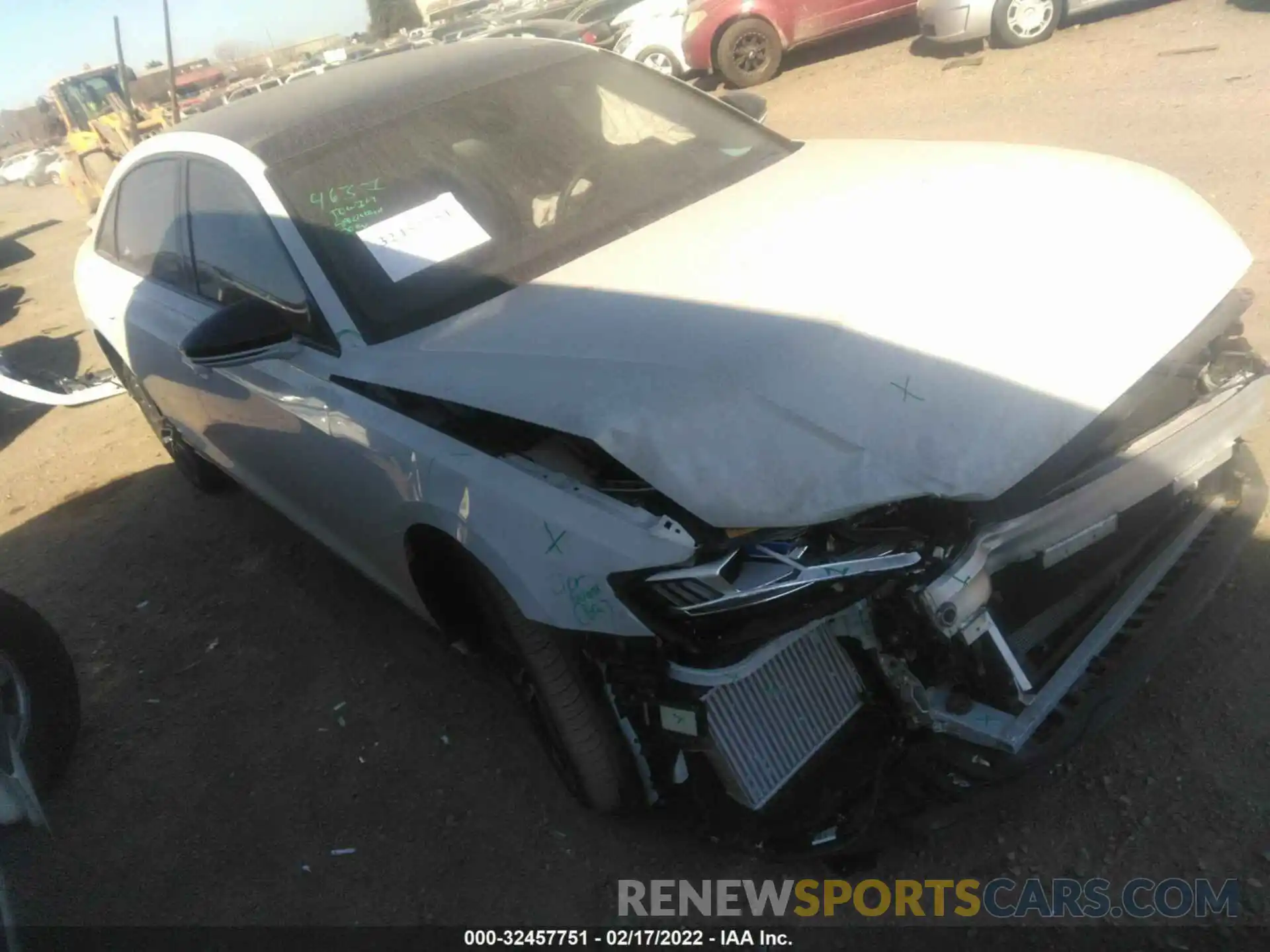 1 Photograph of a damaged car WAU8SAF89LN013558 AUDI S8 2020