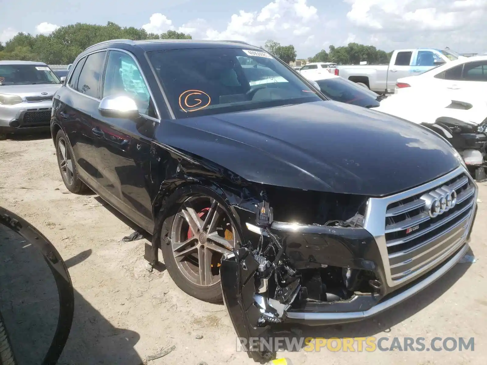 1 Photograph of a damaged car WA1B4AFY2K2001281 AUDI SQ5 2019