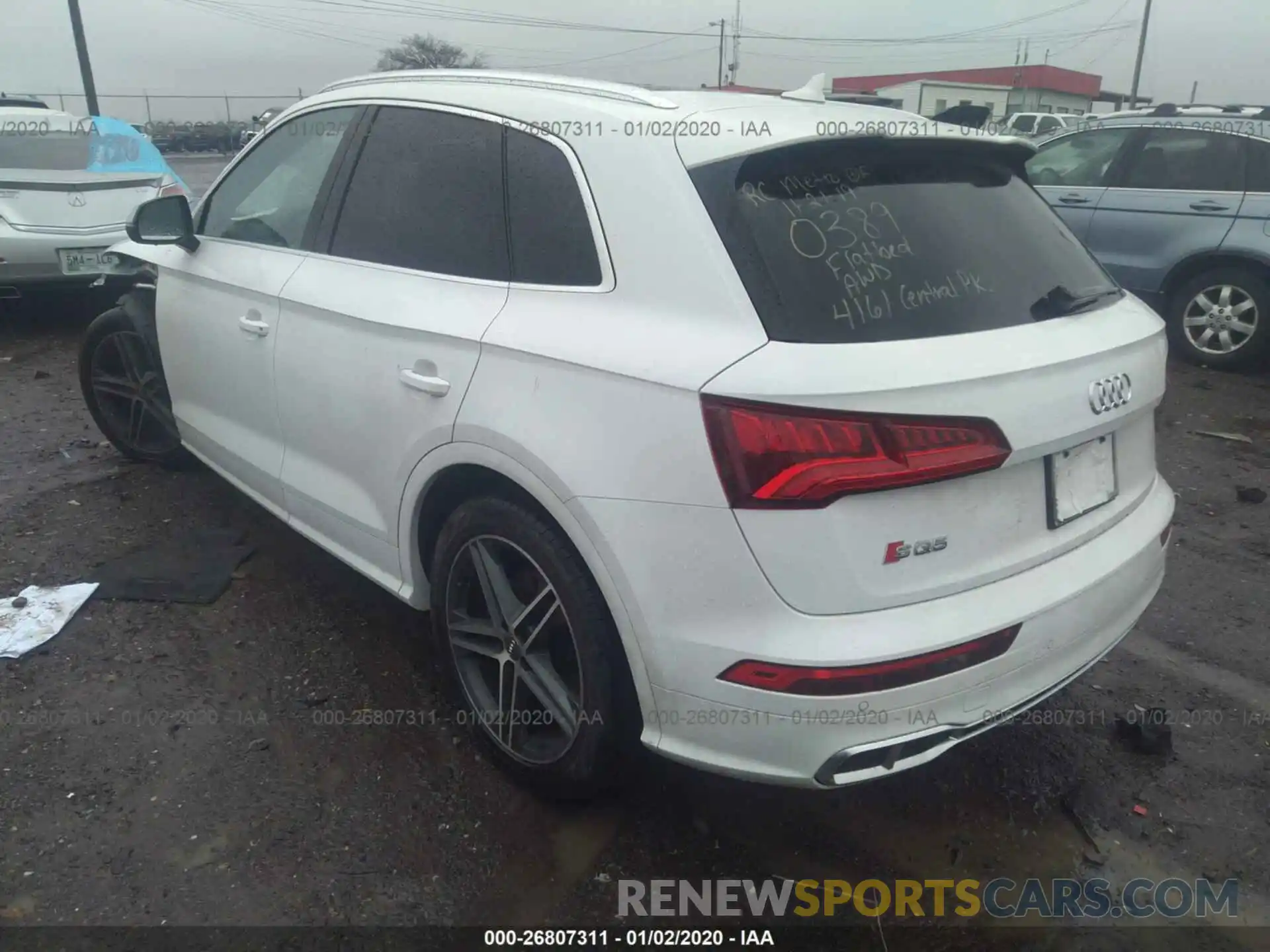 3 Фотография поврежденного автомобиля WA1B4AFY3K2120389 AUDI SQ5 2019