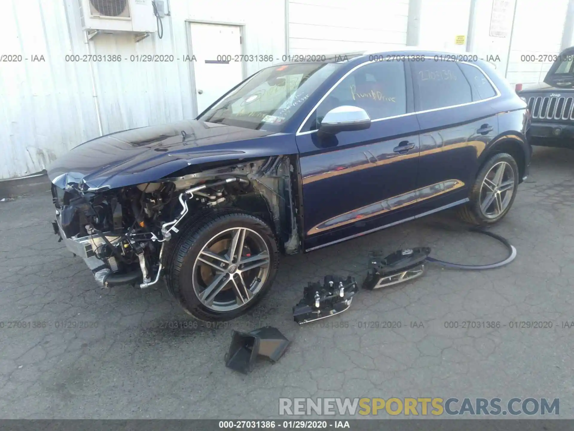 2 Фотография поврежденного автомобиля WA1B4AFY7K2002698 AUDI SQ5 2019