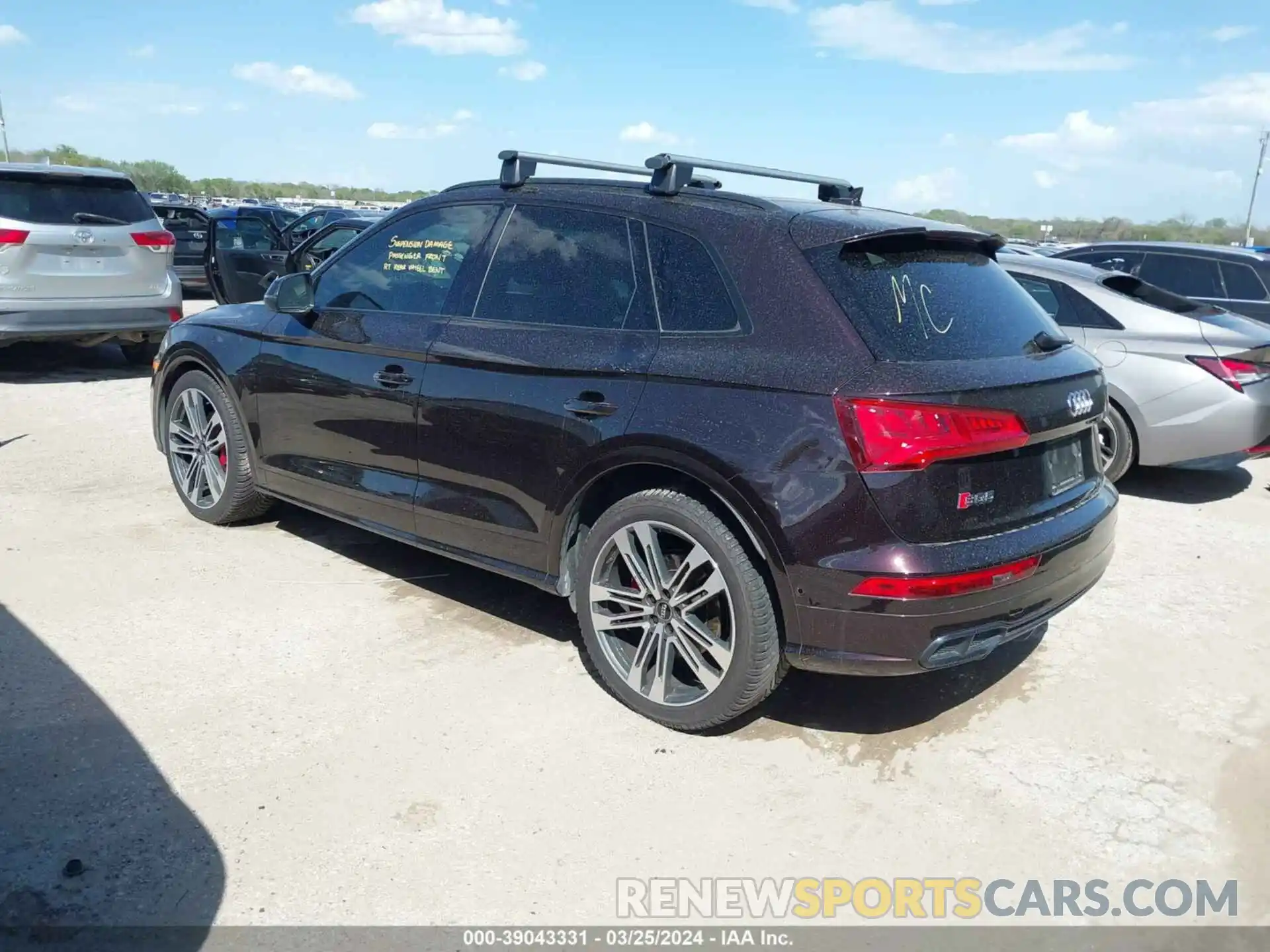 3 Photograph of a damaged car WA1C4AFY4K2130448 AUDI SQ5 2019