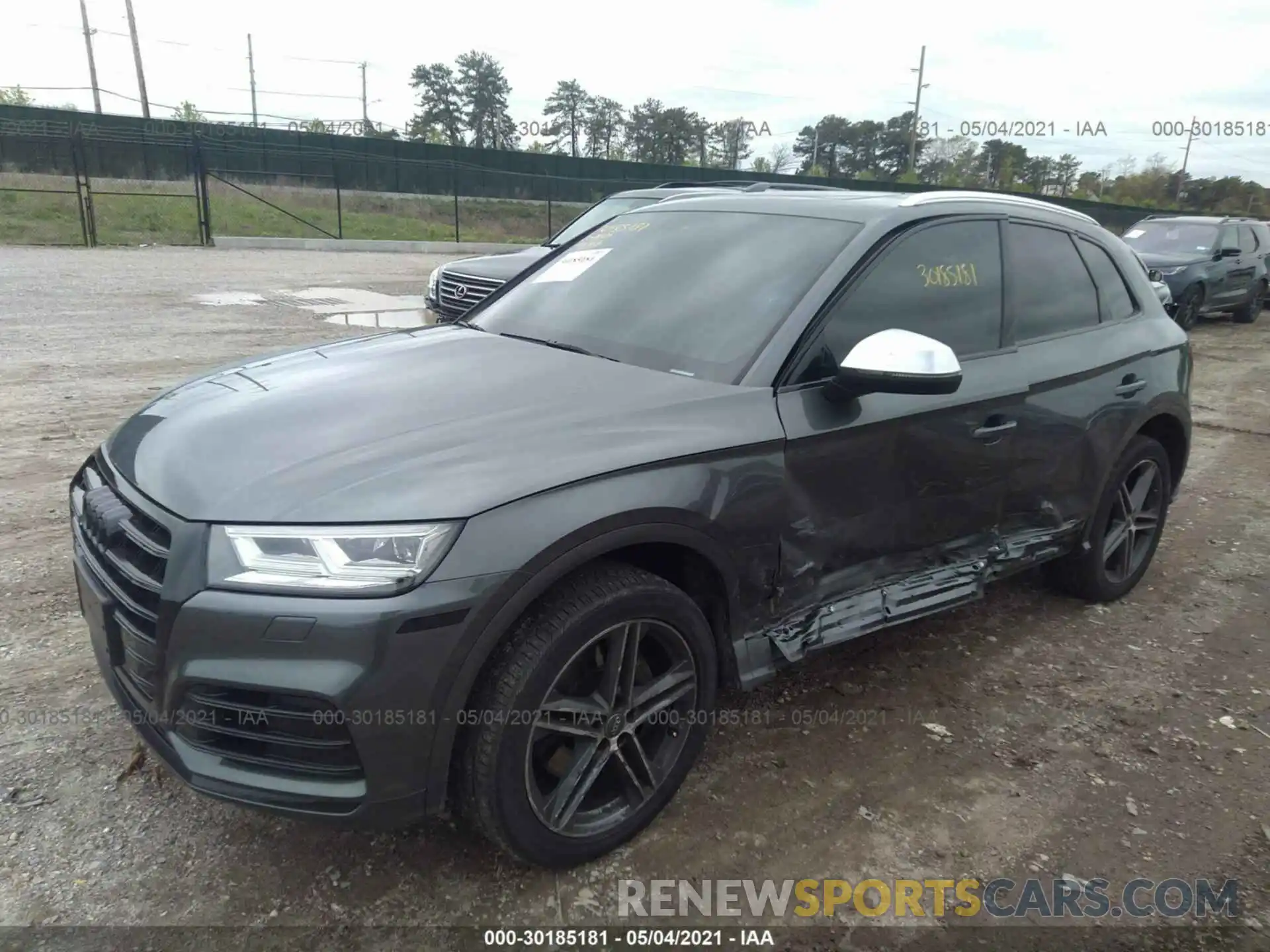 2 Фотография поврежденного автомобиля WA1B4AFY2L2010953 AUDI SQ5 2020