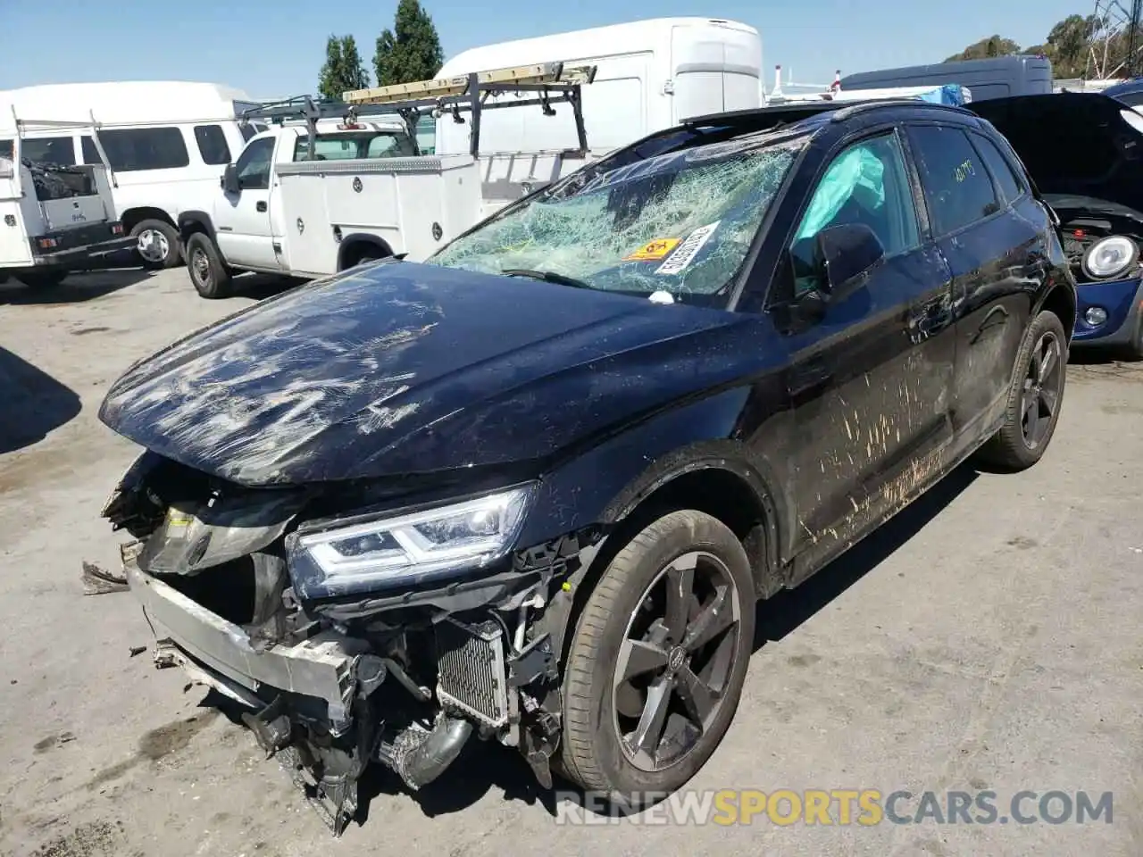 2 Фотография поврежденного автомобиля WA1B4AFY2L2076290 AUDI SQ5 2020