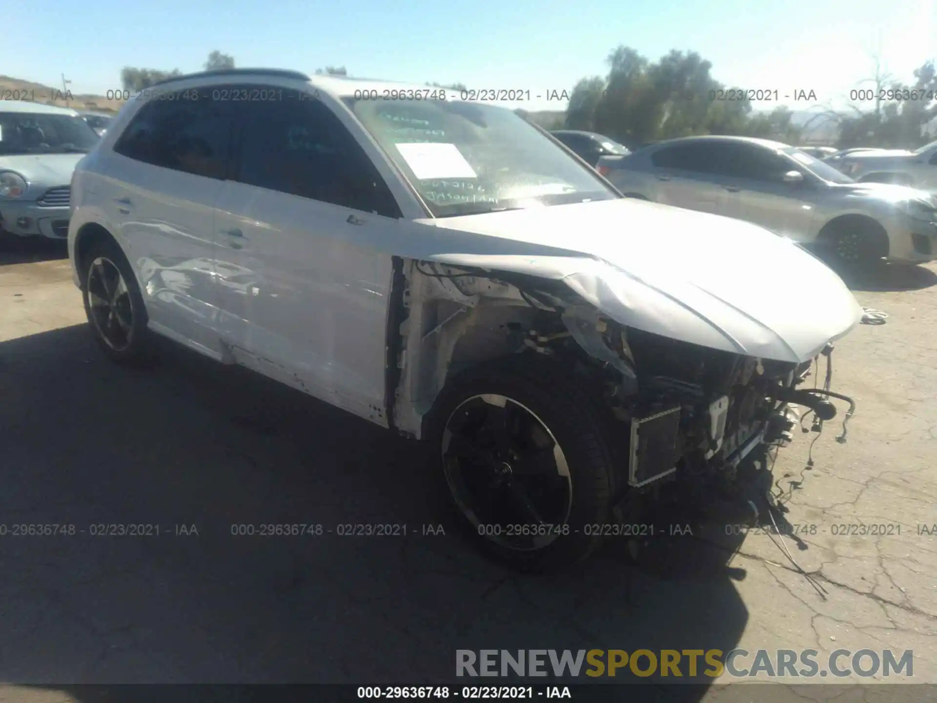 1 Photograph of a damaged car WA1B4AFY4L2106468 AUDI SQ5 2020