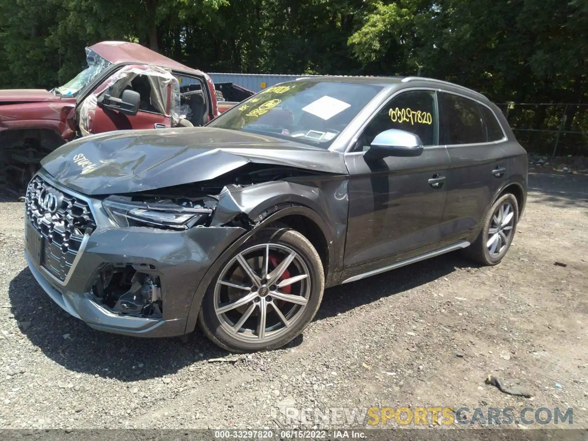 2 Фотография поврежденного автомобиля WA1B4AFY4M2091925 AUDI SQ5 2021