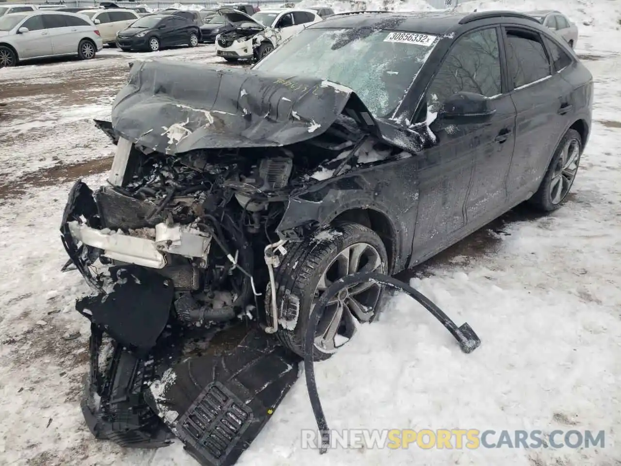 2 Photograph of a damaged car WA134AFY3M2087174 AUDI SQ5 SPORTB 2021