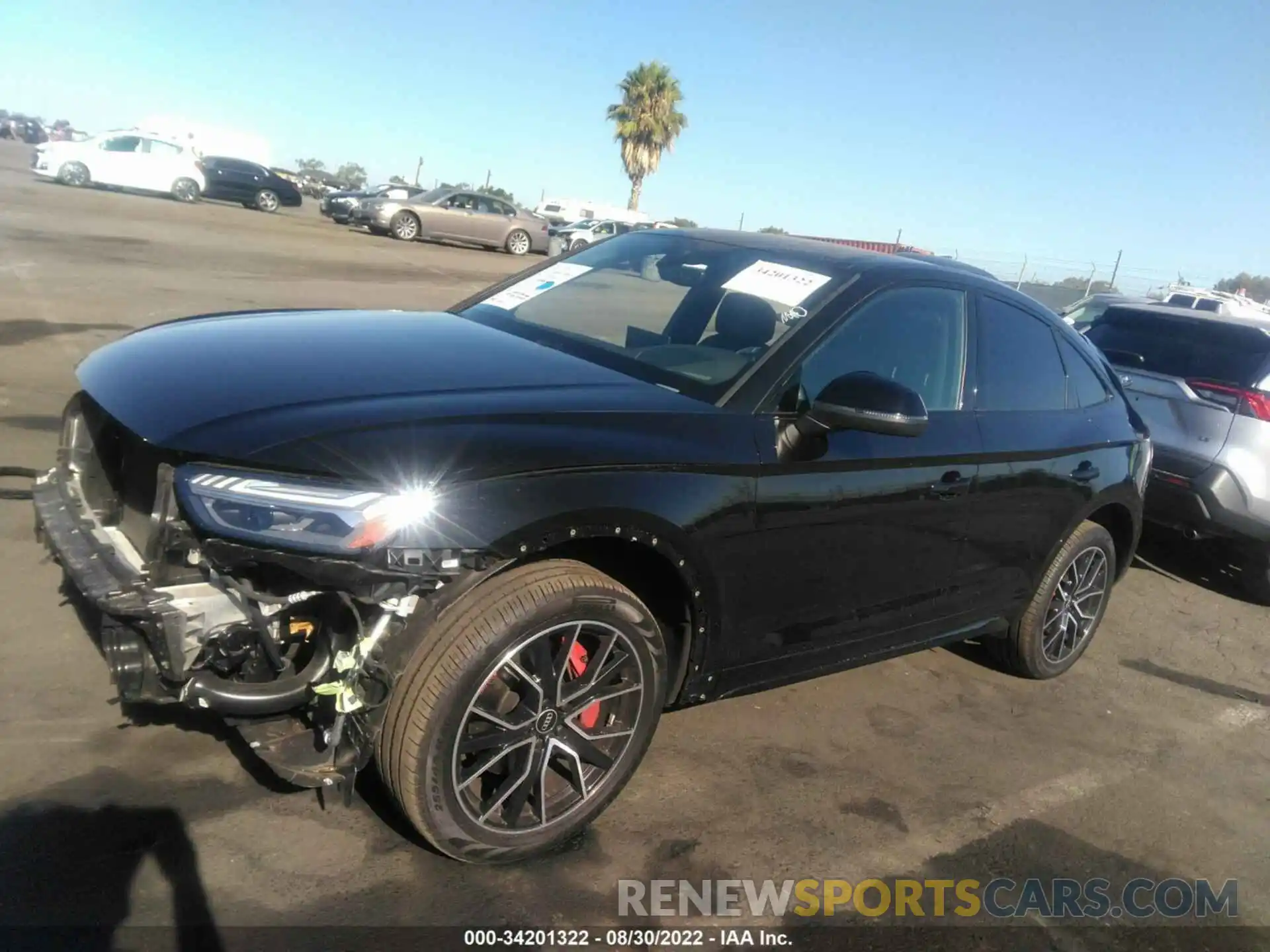 2 Photograph of a damaged car WA134AFY1N2033051 AUDI SQ5 SPORTBACK 2022