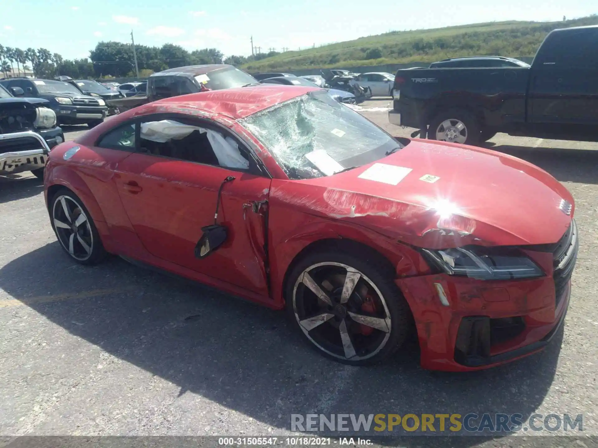 1 Photograph of a damaged car TRUA1AFV4M1007033 AUDI TTS 2021