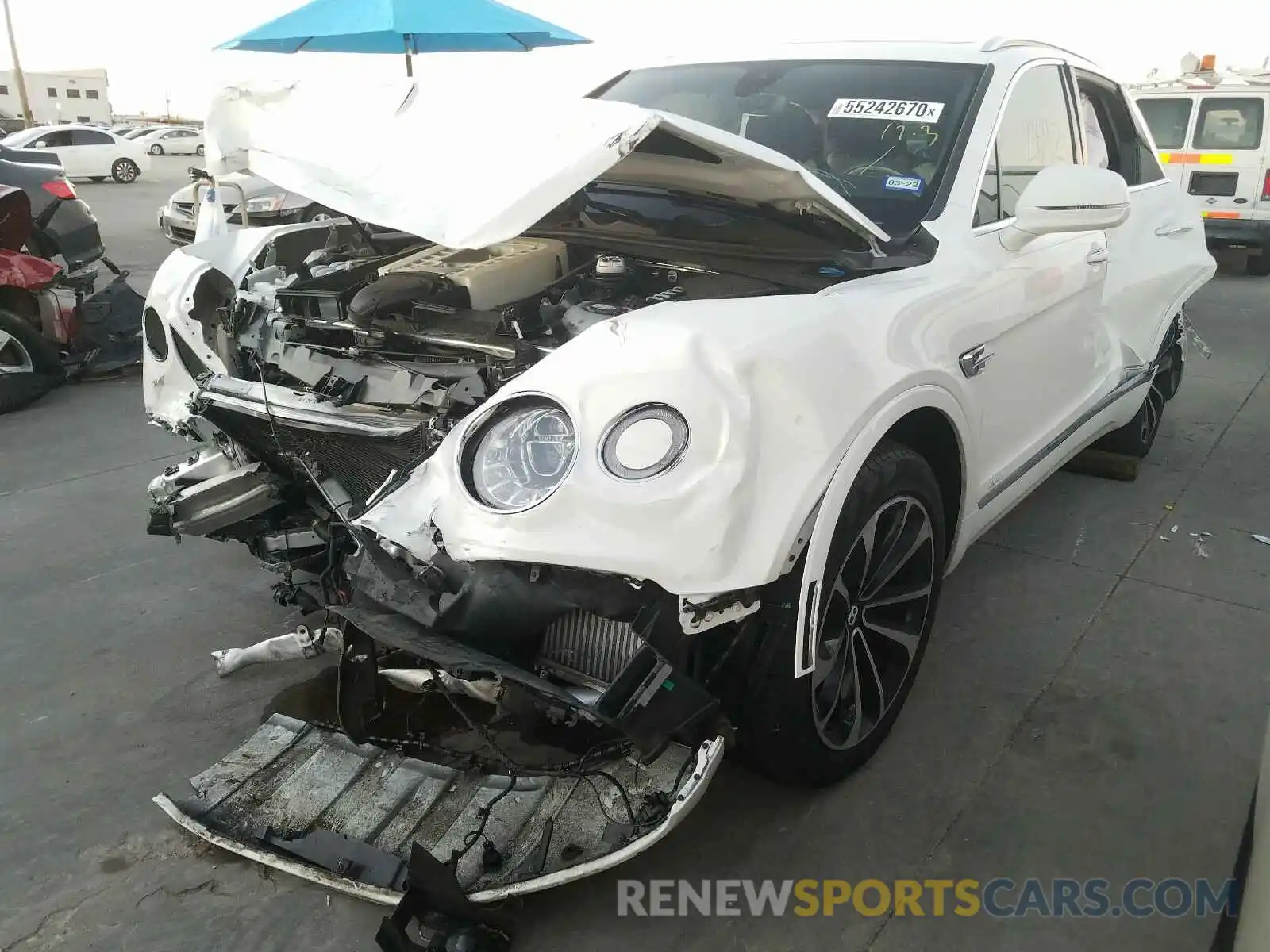 2 Photograph of a damaged car SJAAJ2ZVXLC031465 BENTLEY ALL MODELS 2020